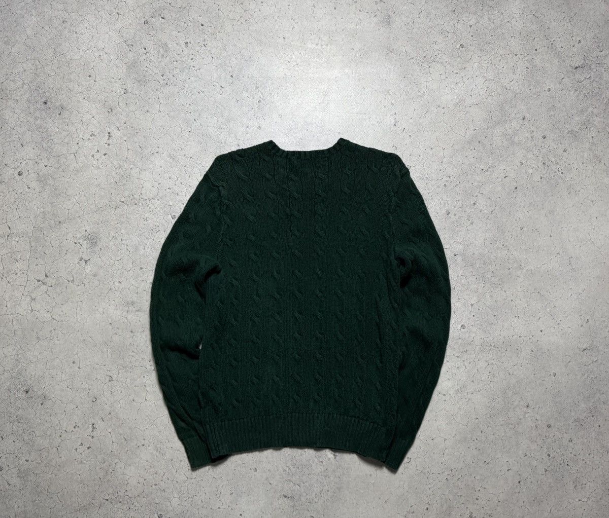 Polo Ralph Lauren Polo Ralph Lauren Cable Knitted Sweater Size XS Green Size US XS / EU 42 / 0 - 9 Thumbnail