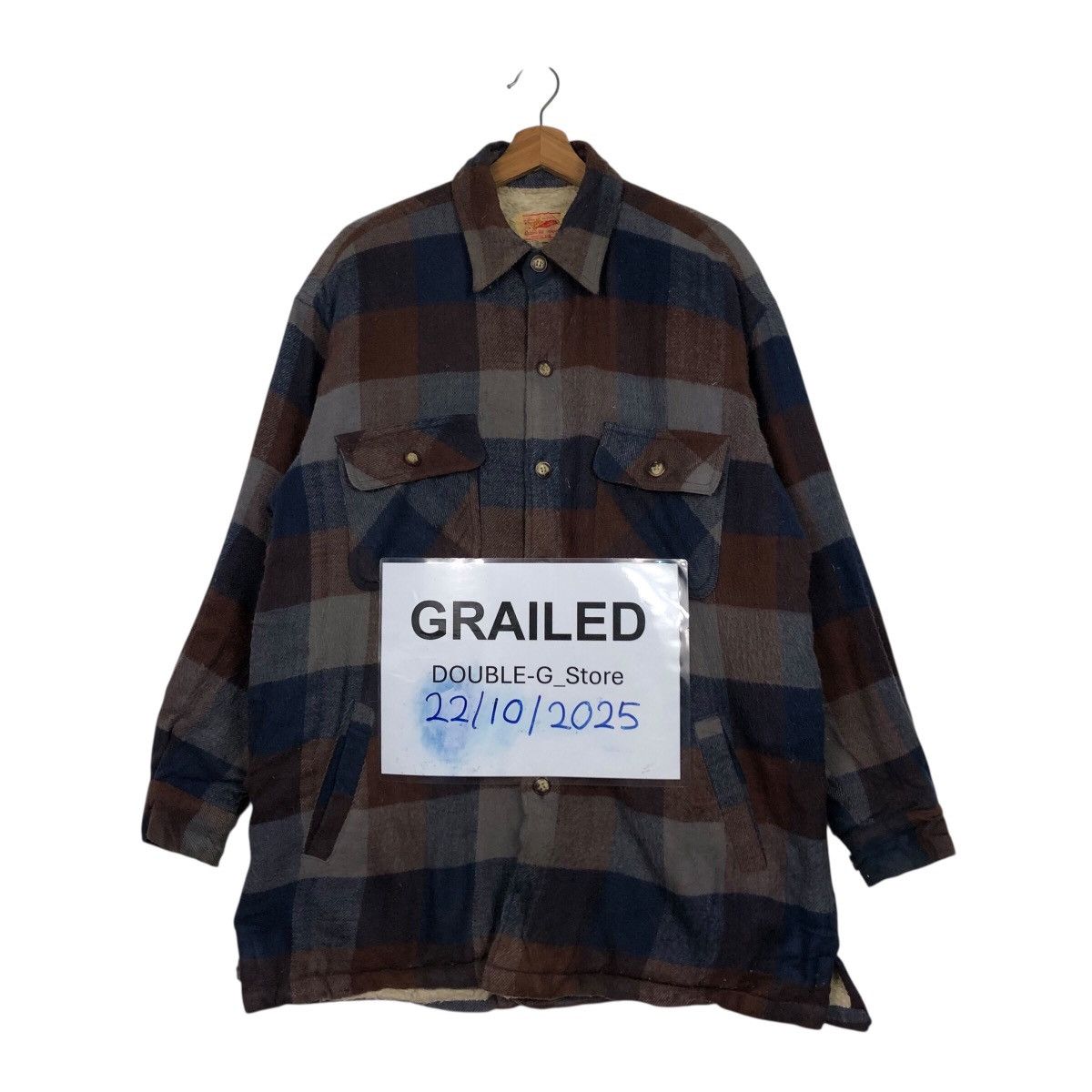 Japanese Brand 📌Vintage Wool Blanket Jacket Tartan Design Virgin Voyage Size US L / EU 52-54 / 3 - 1 Thumbnail