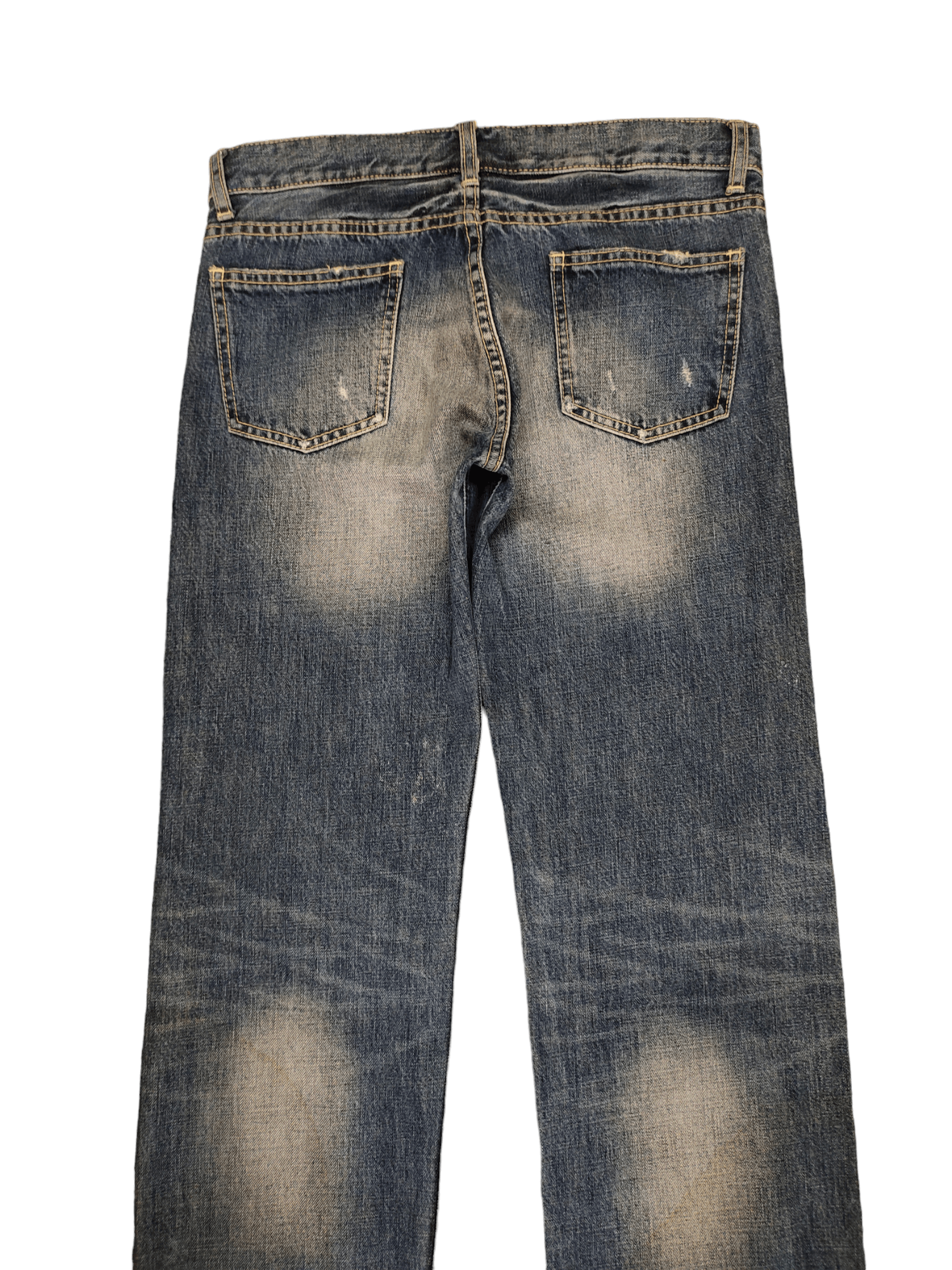 KOJIMA GENES Karakoto Kojima Distress Faded Jeans Undercover Style Y2k Size US 32 / EU 48 - 11 Thumbnail