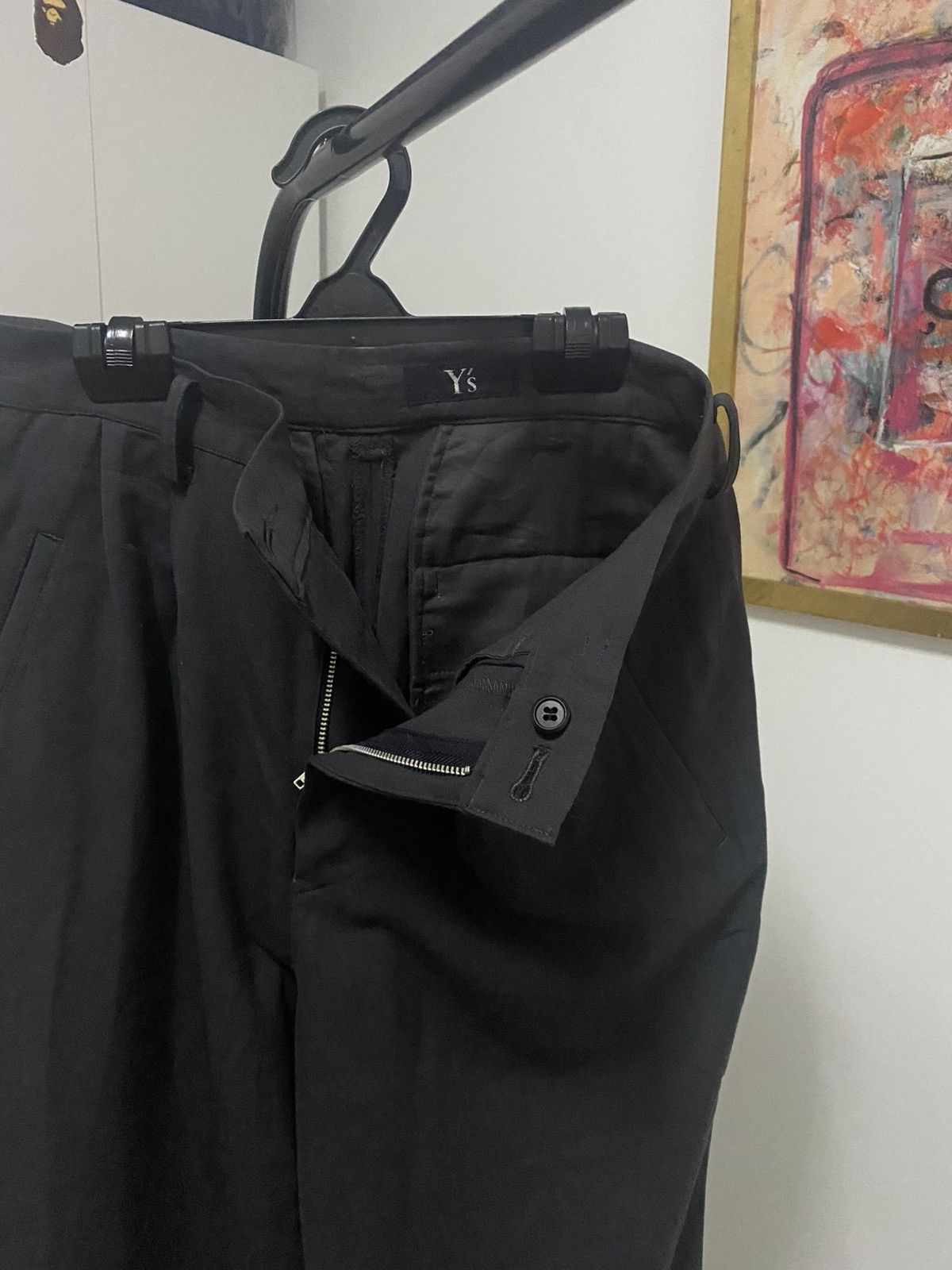 Yohji Yamamoto Yohji Yamamoto Wide Leg Black Trousers Size US 28 / EU 44 - 2 Thumbnail