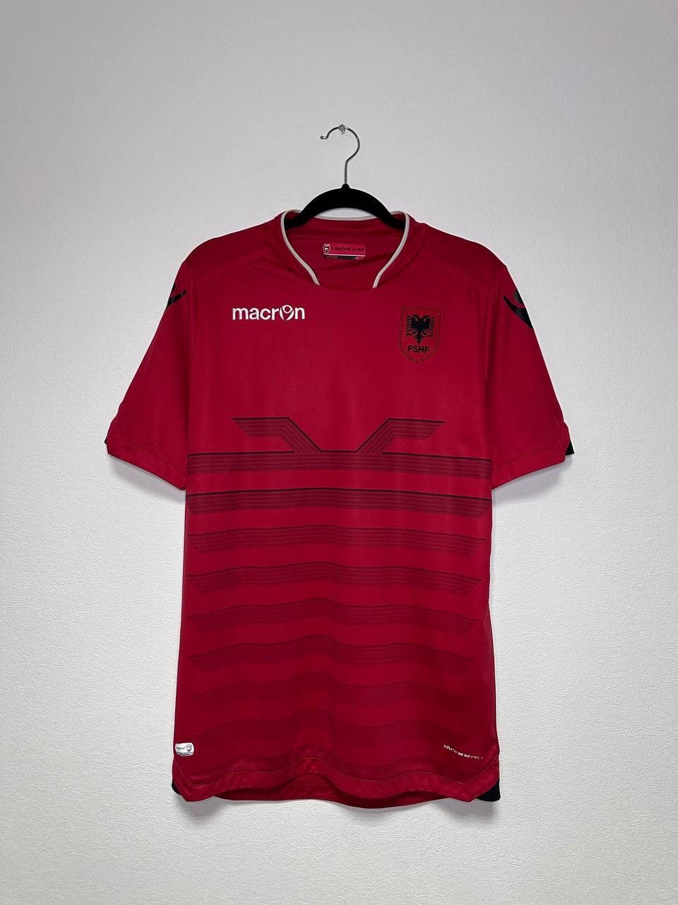 Macron Macron Albania FSHF Football Jersey Red XL Soccer Shirt Size US XL / EU 56 / 4 - 1 Thumbnail