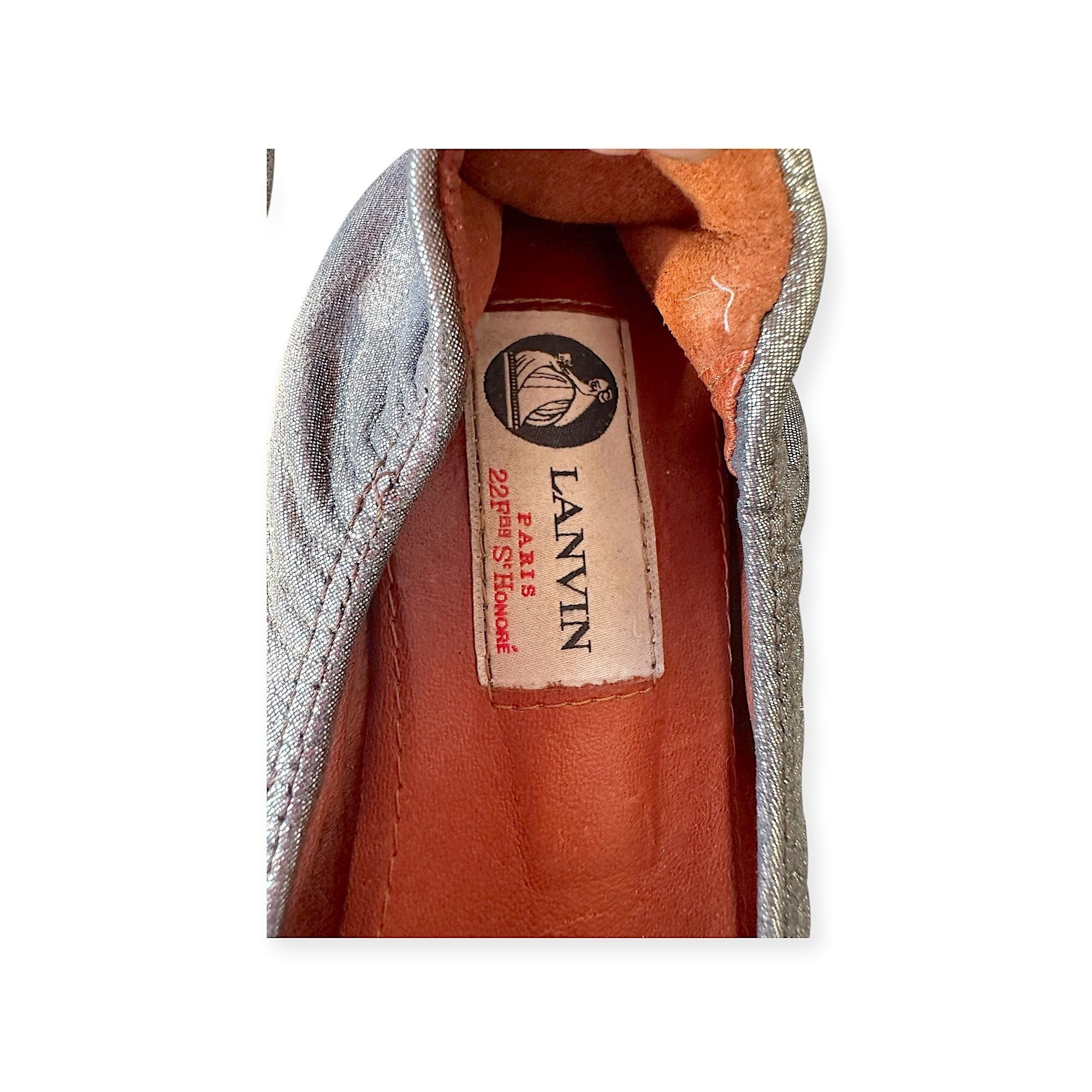 Lanvin Lanvin Classic Ballerina Flats with Oversized Bows. Pewter l Size US 9 / IT 39 - 7 Thumbnail