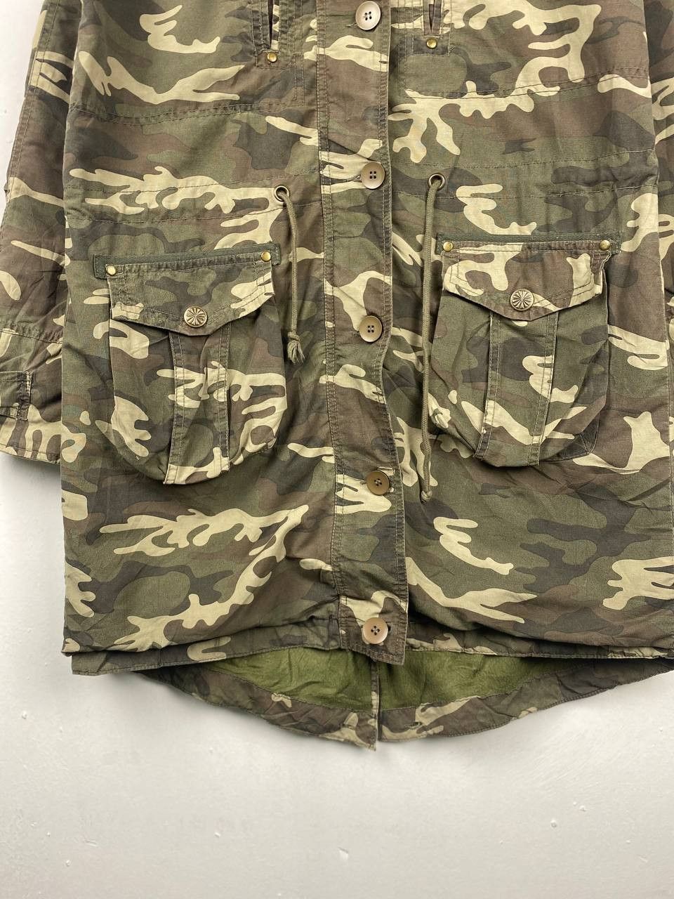 Japanese Brand us army camo parka jacket nice design Size US L / EU 52-54 / 3 - 3 Thumbnail
