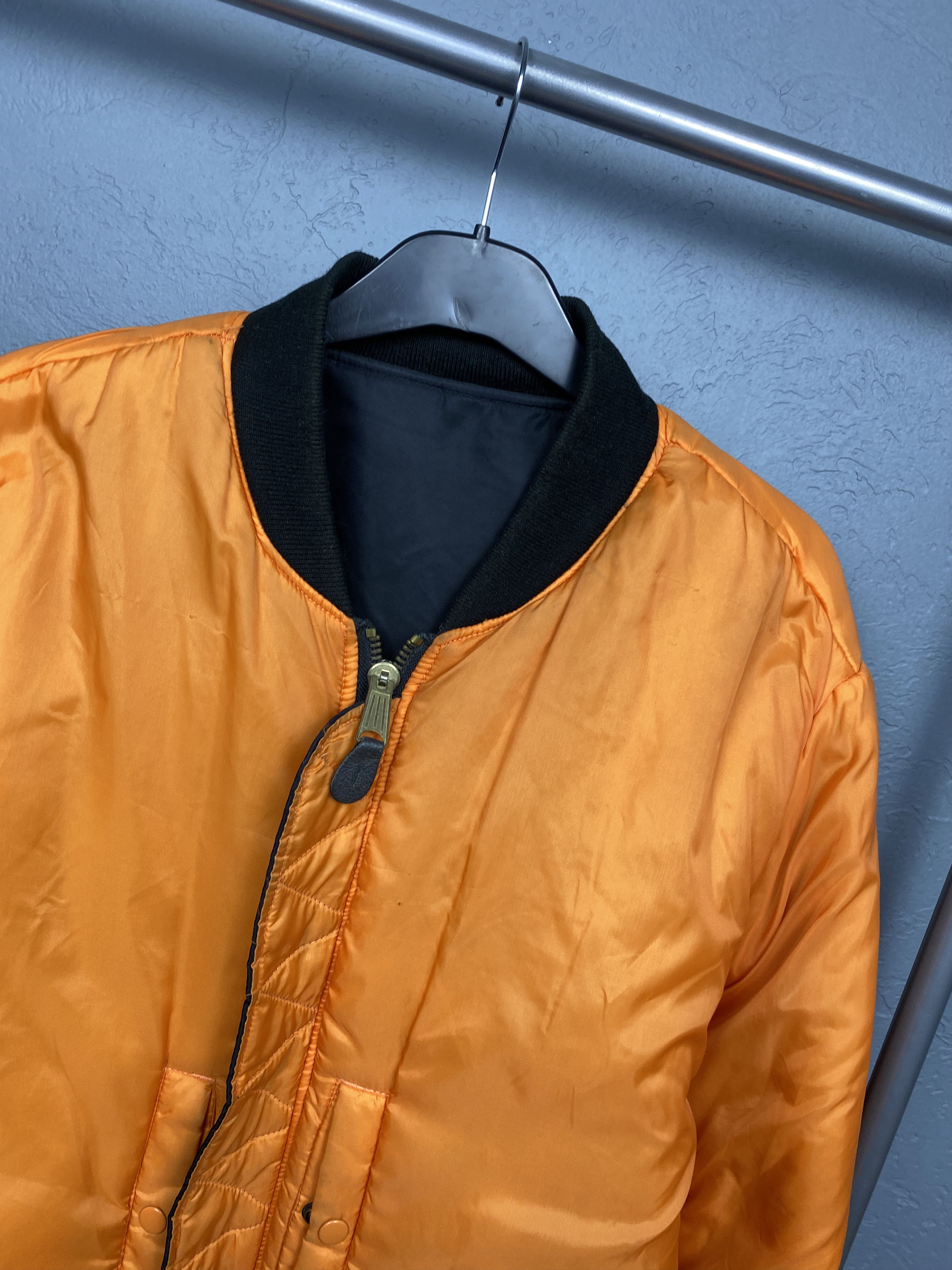 Vintage SECURITY MA1 Pilot Air Force Nylon Bomber Jacket Vintage Size US XL / EU 56 / 4 - 11 Thumbnail