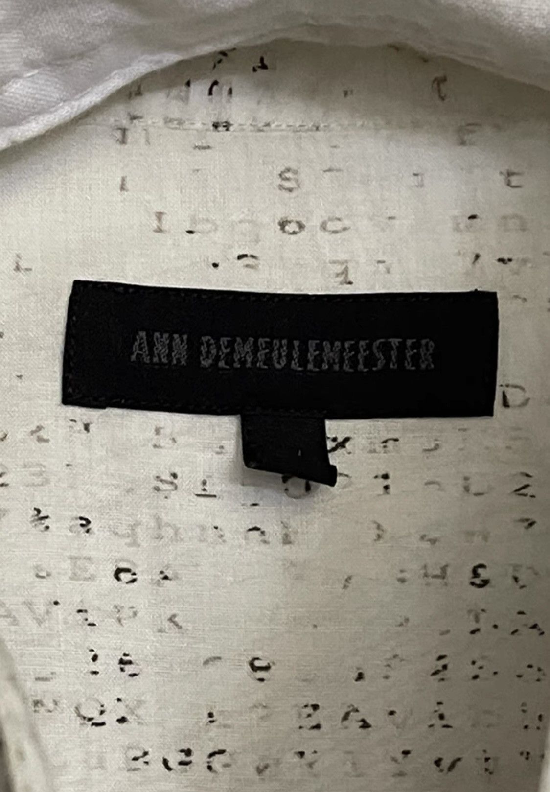 Ann Demeulemeester Ann Demeulemeester｜Matrix Code Shirt Size US M / EU 48-50 / 2 - 6 Thumbnail