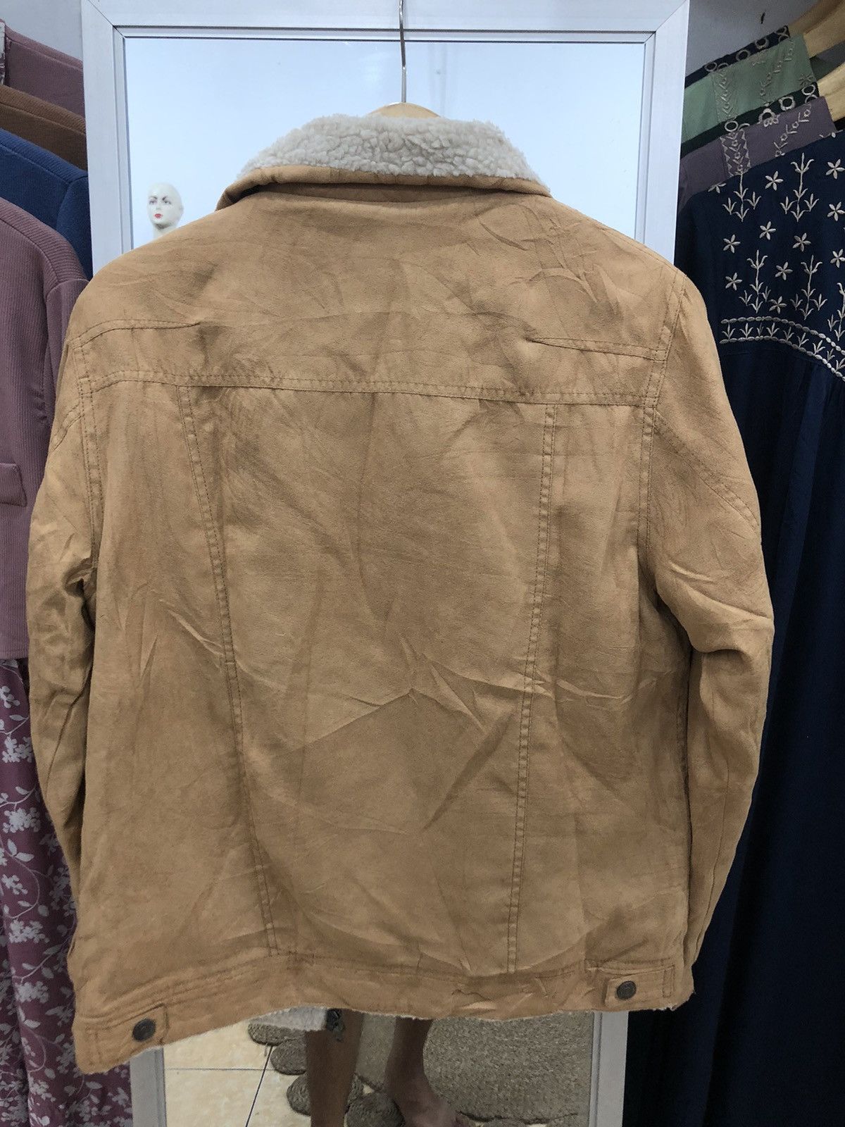 In The Attic In The Attic Suede Sherpa Biker Jacket Size US M / EU 48-50 / 2 - 5 Thumbnail