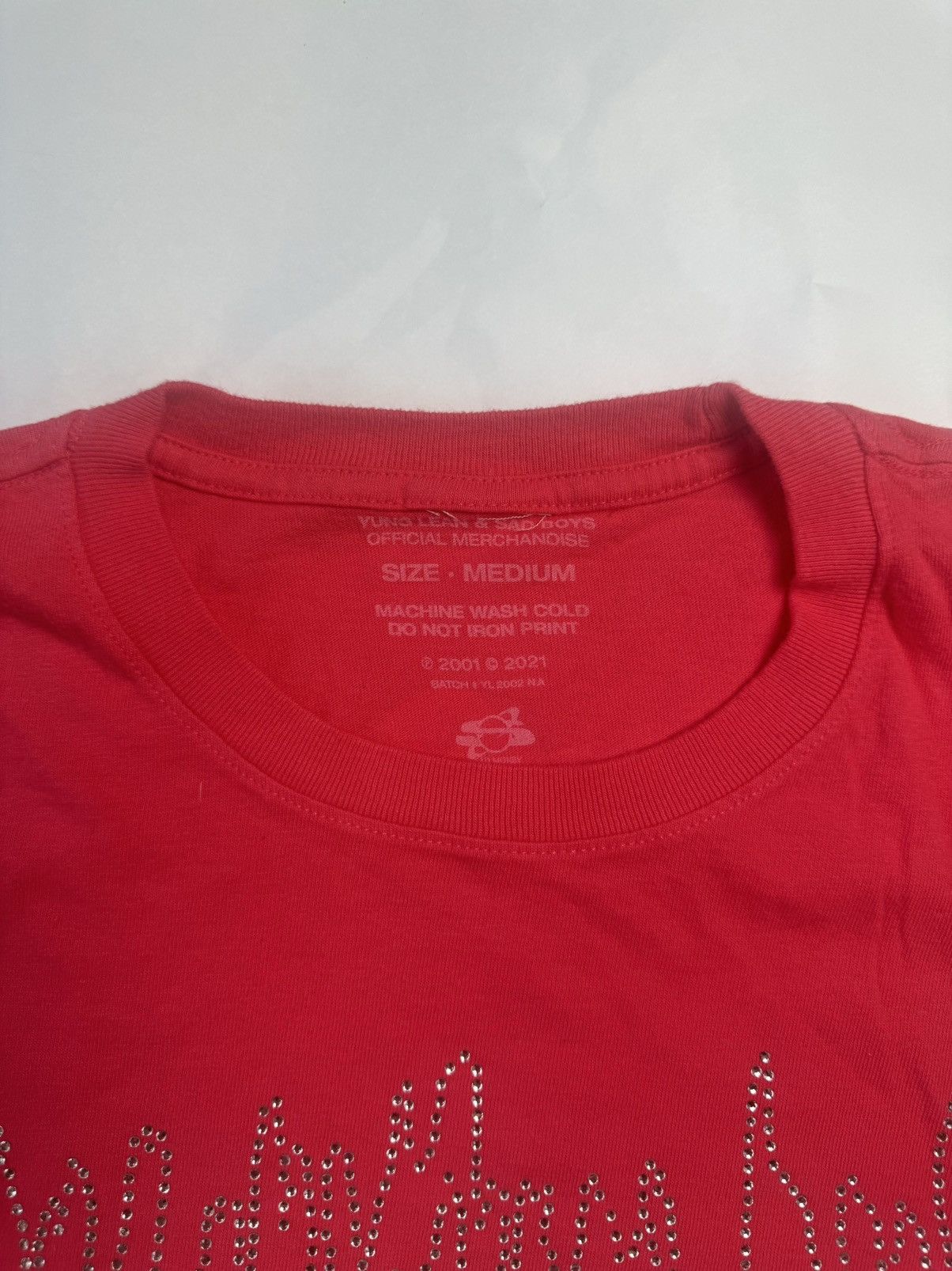 Band Tees × Drain Gang Young Lean Rhinestone T Shirt Size US M / EU 48-50 / 2 - 4 Thumbnail