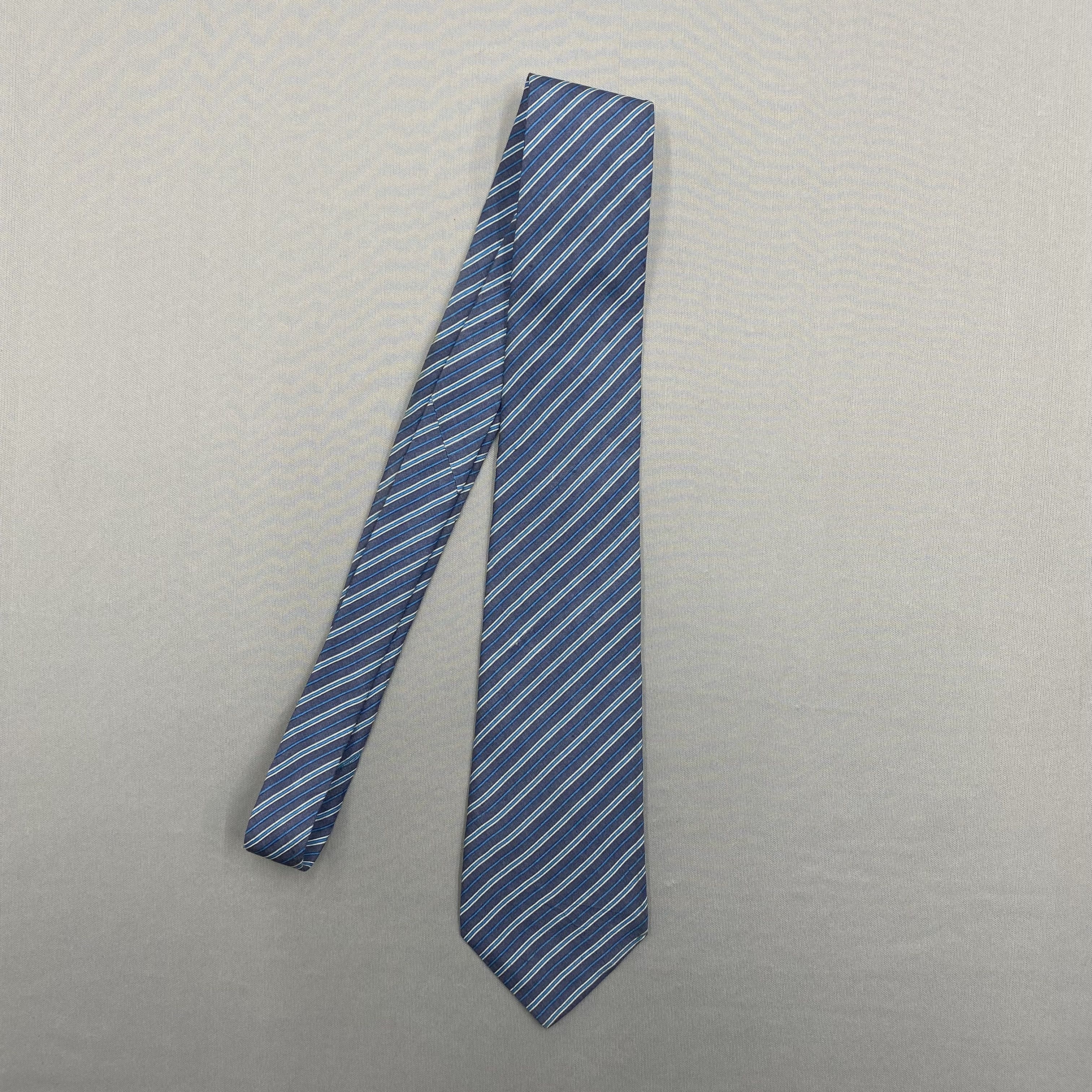 Japanese Brand Vintage Yves Saint Laurent SILK Necktie Cravate Pure Silk Size ONE SIZE - 4 Thumbnail