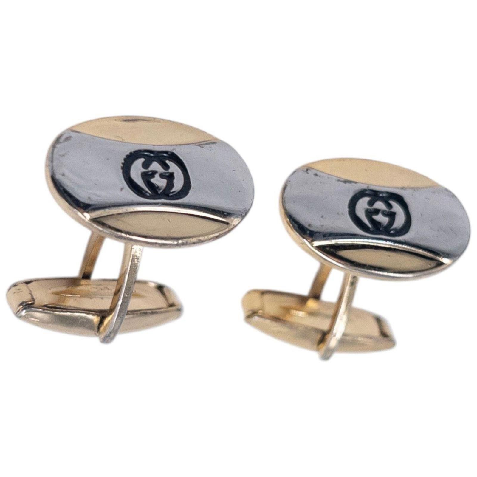 Gucci Vintage Gucci Embossed Cuff Links Size ONE SIZE - 1 Thumbnail