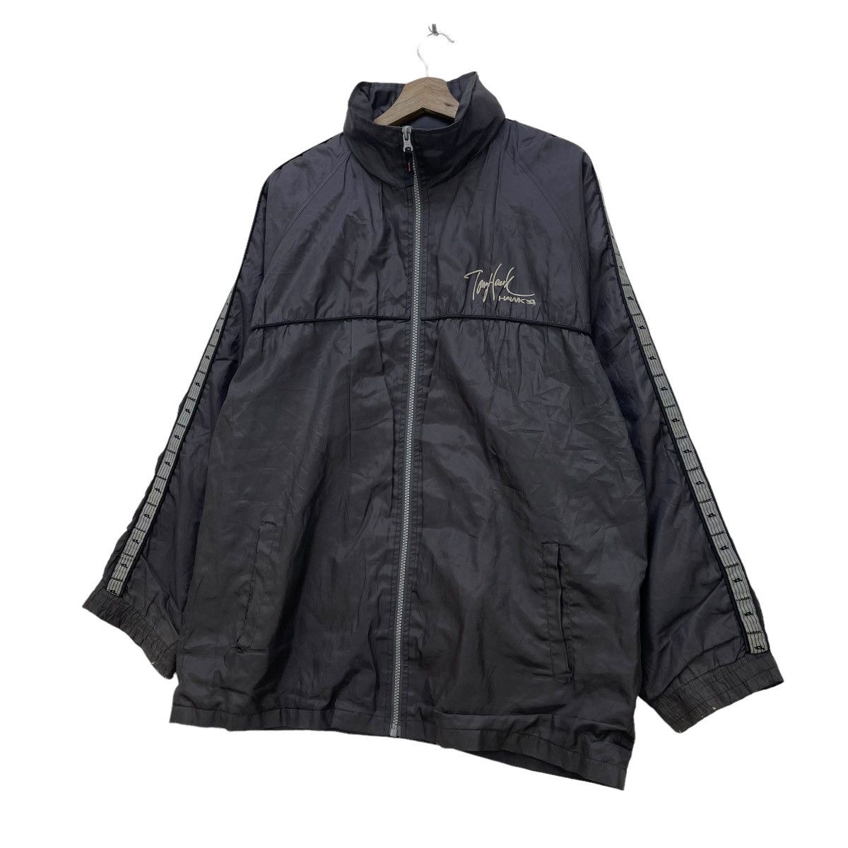 Tony Hawk Vtg Skateboarding Tony Hawk Side Tape Light Jacket Size US L / EU 52-54 / 3 - 5 Thumbnail