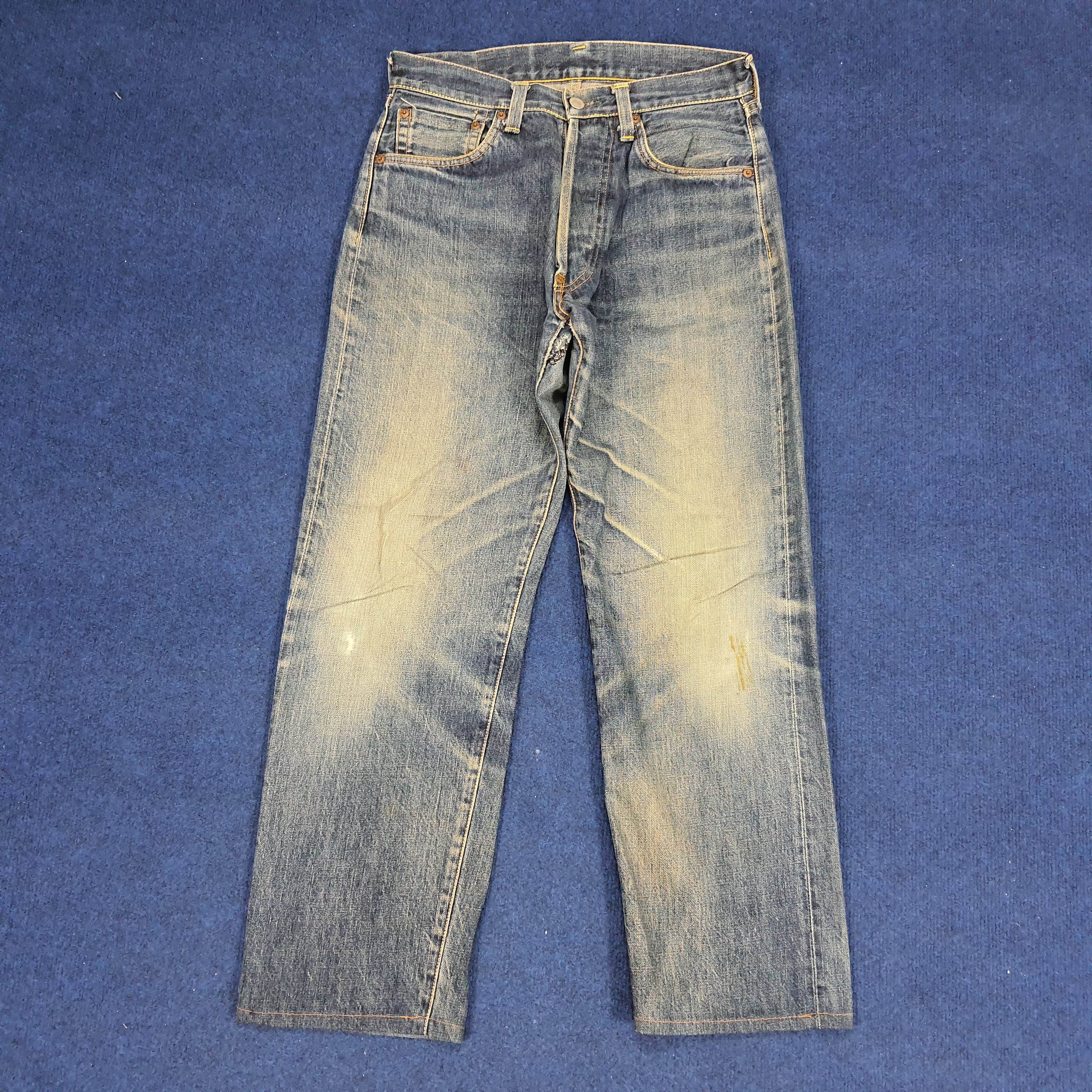 Japanese Brand × Vintage Vintage Evisu Selvedge Custom Red Daicock Jeans Size US 28 / EU 44 - 5 Thumbnail