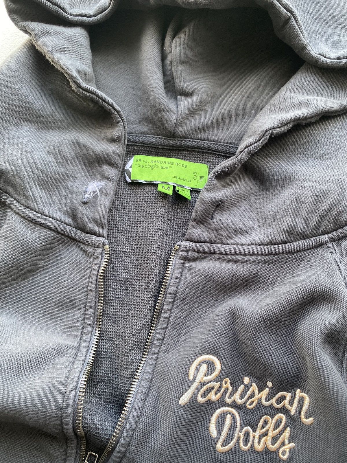 Other × Vintage Virgin Label Sandrine Rose LA Usa Faded Distressed Hoodie Size US M / EU 48-50 / 2 - 22 Thumbnail