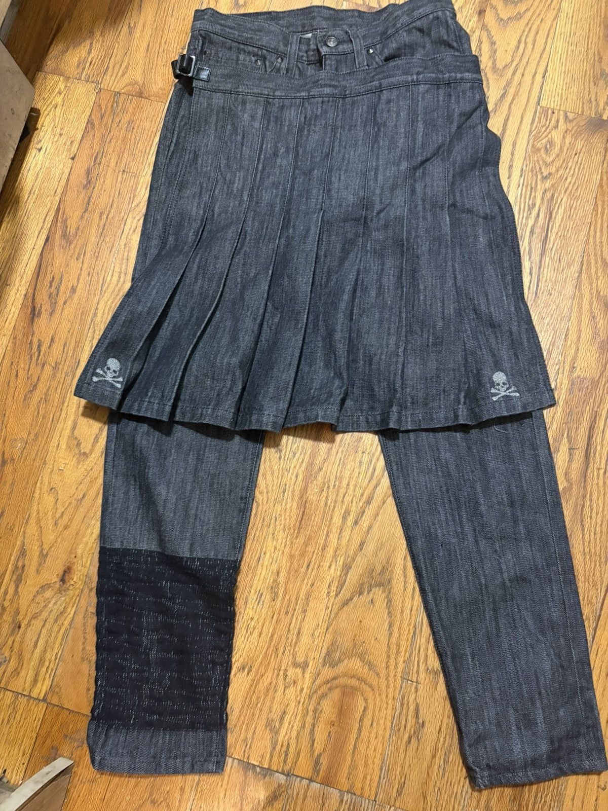 Comme des Garcons MASTERMIND JAPAN X COMME DES GARCONS PLEATED WRAPSKIRT Size US 28 / EU 44 - 1 Thumbnail
