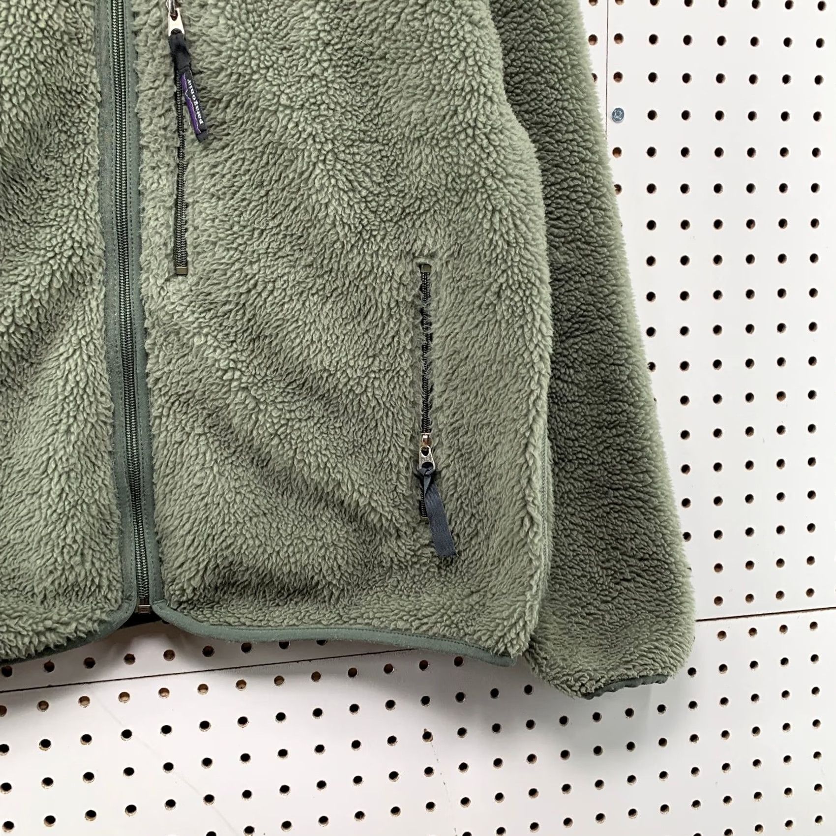 Patagonia VINTAGE Patagonia Synchilla Sherpa Jacket Mens M Army Olive Green Deep Pile Synchilla Size US M / EU 48-50 / 2 - 6 Thumbnail