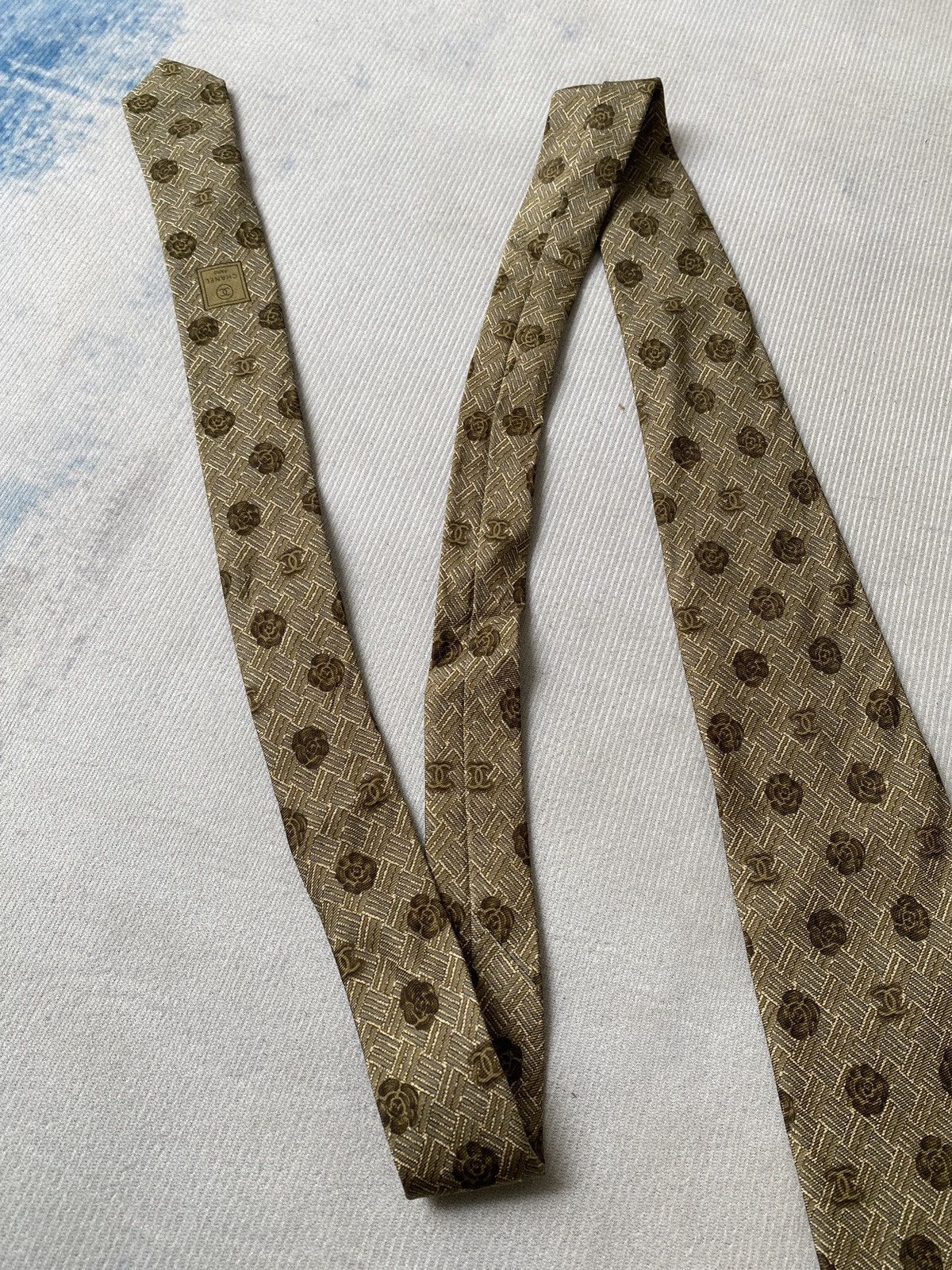 Chanel Chanel Paris Silk Necktie Size ONE SIZE - 4 Thumbnail