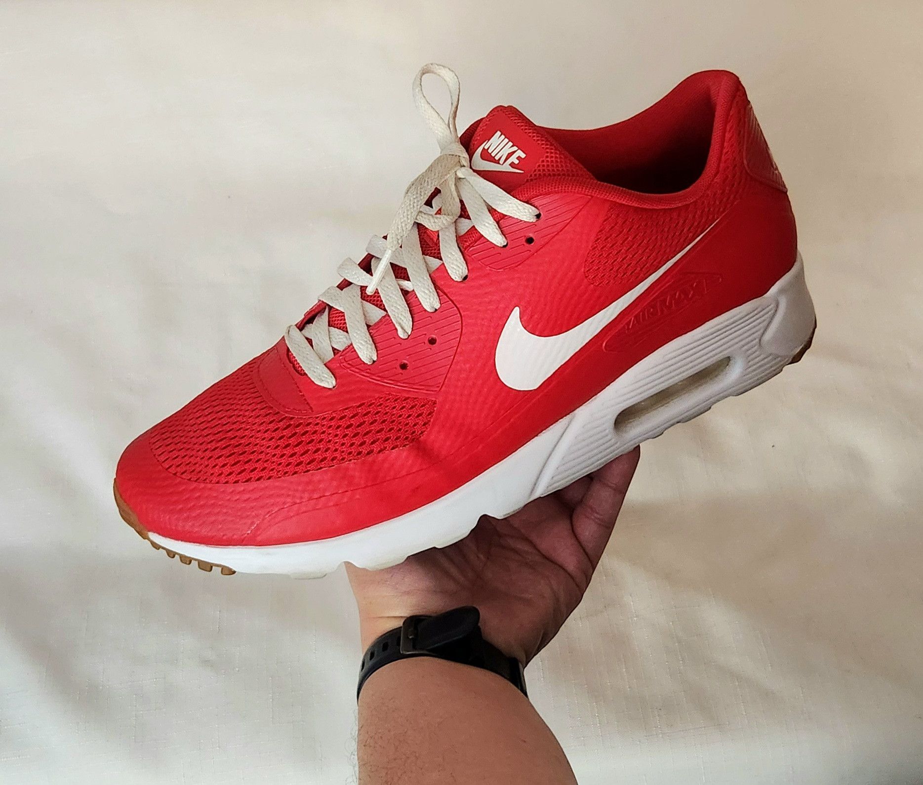 NIKE AIR MAX 90 ULTRA ESSENTIAL UNIVERSITY RED 819474-601 14