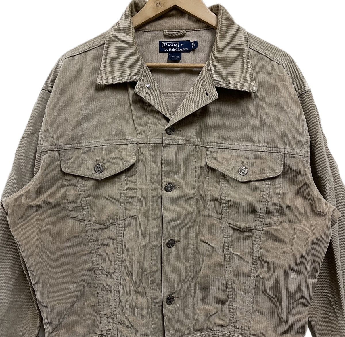 Polo Ralph Lauren Vintage Polo Ralph Lauren Corduroy Trucker Jacket Size US XL / EU 56 / 4 - 3 Thumbnail
