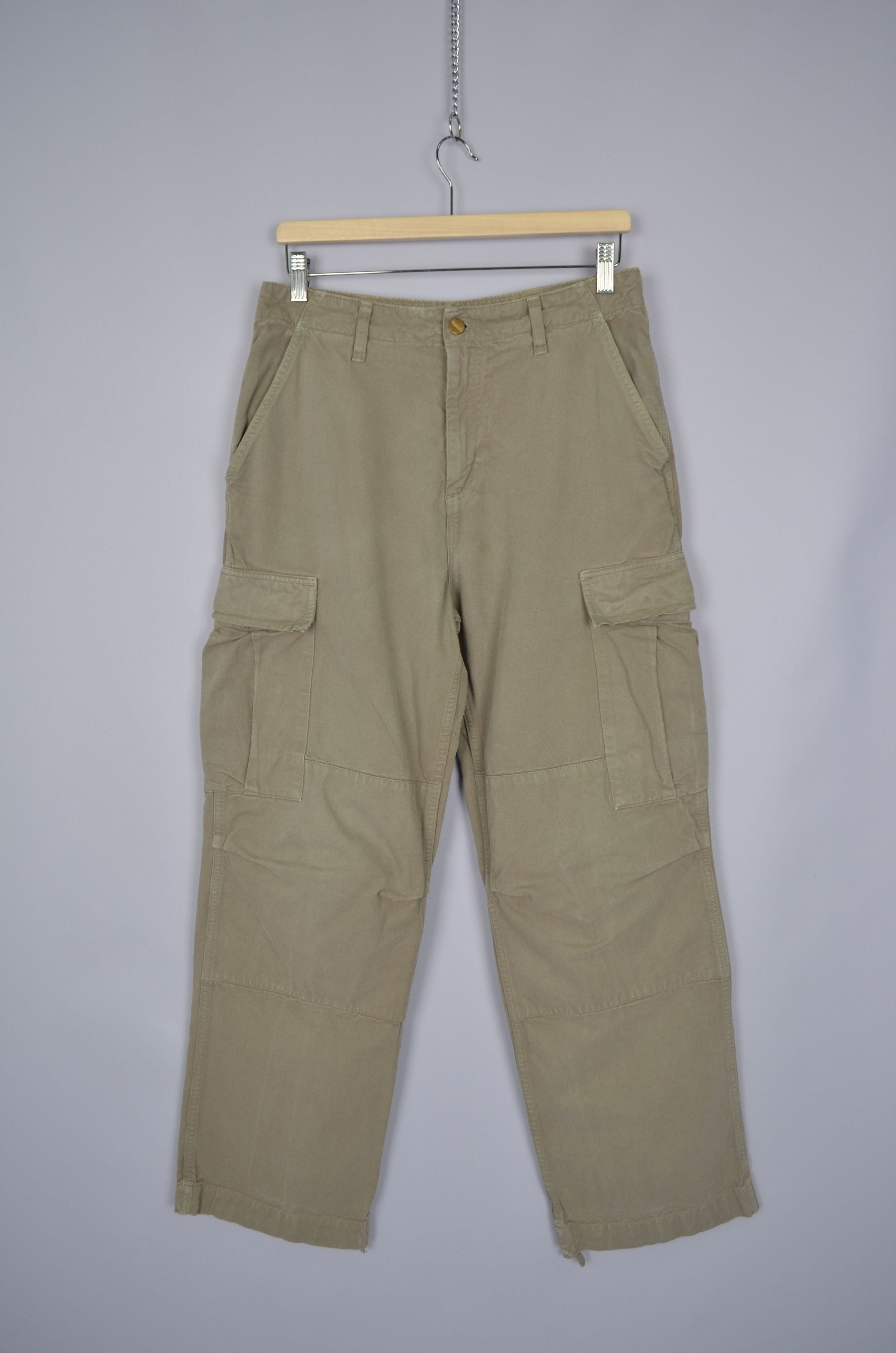 Carhartt × Carhartt Wip Vintage 90s Carhartt Cargo Pants Beige Size W29 L30 Size US 29 - 3 Thumbnail