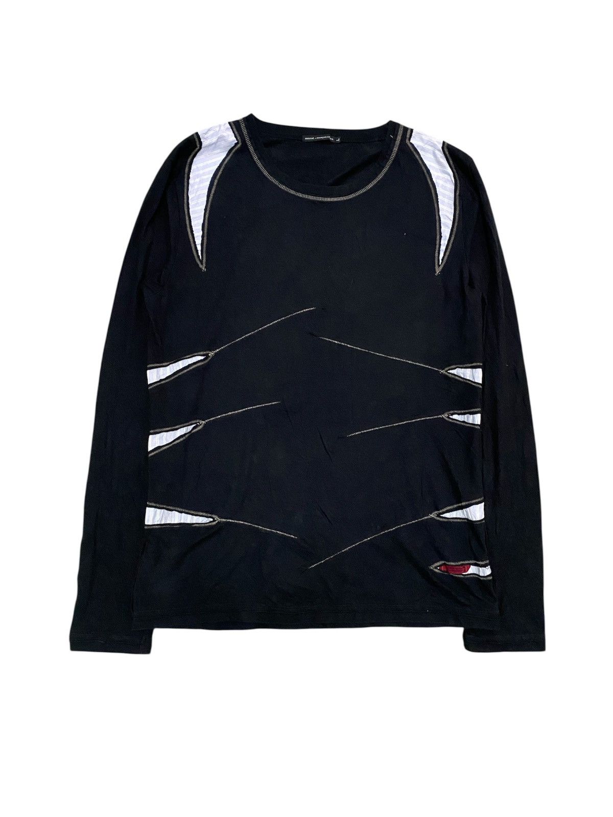 Marithe + Francois Girbaud 2000s MFG iconic Blade stripe patchwork Size US M / EU 48-50 / 2 - 1 Thumbnail