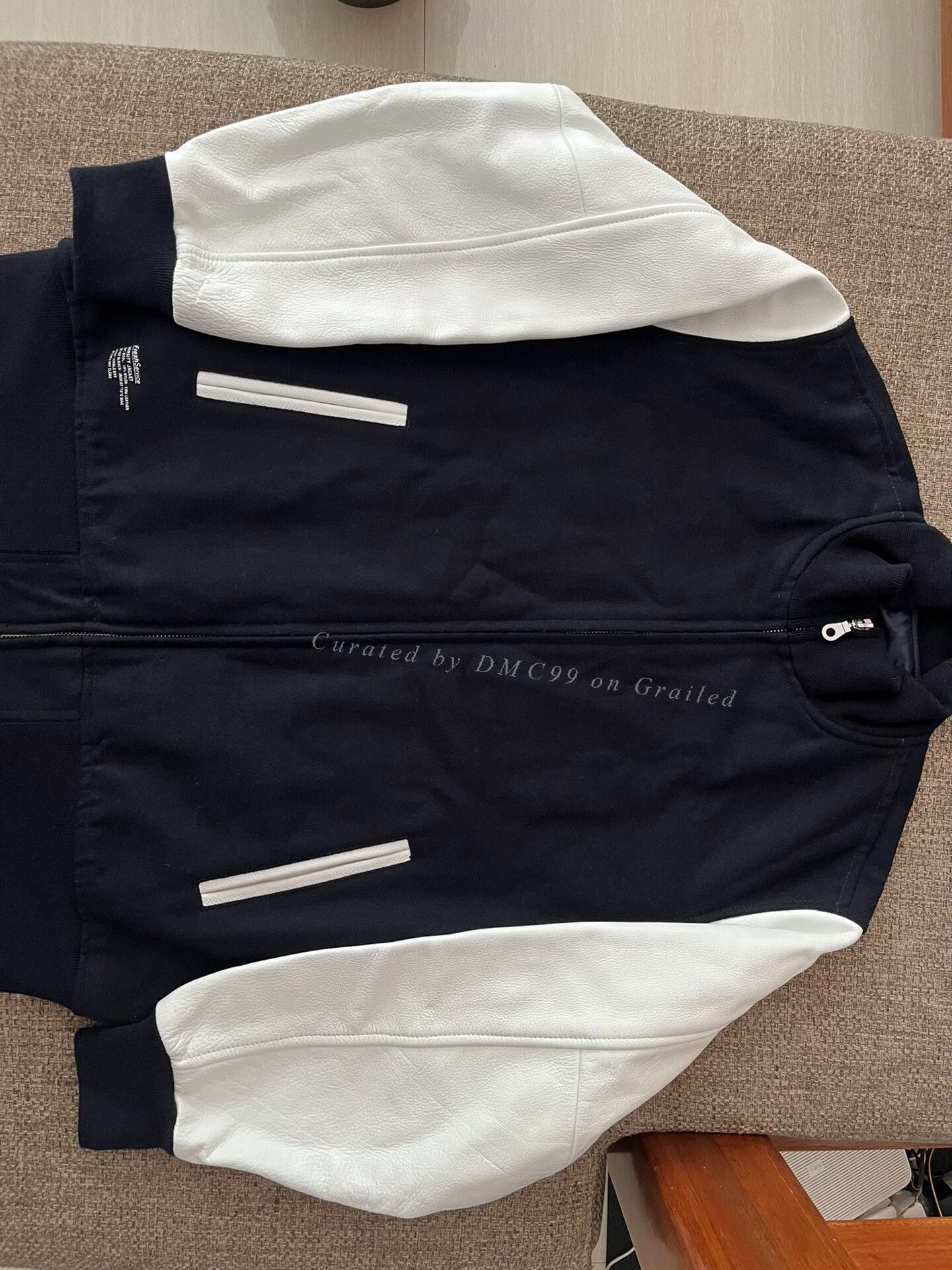 Other FreshService 22AW Leather Sleeve Wool Varsity Jacket Size US L / EU 52-54 / 3 - 1 Thumbnail