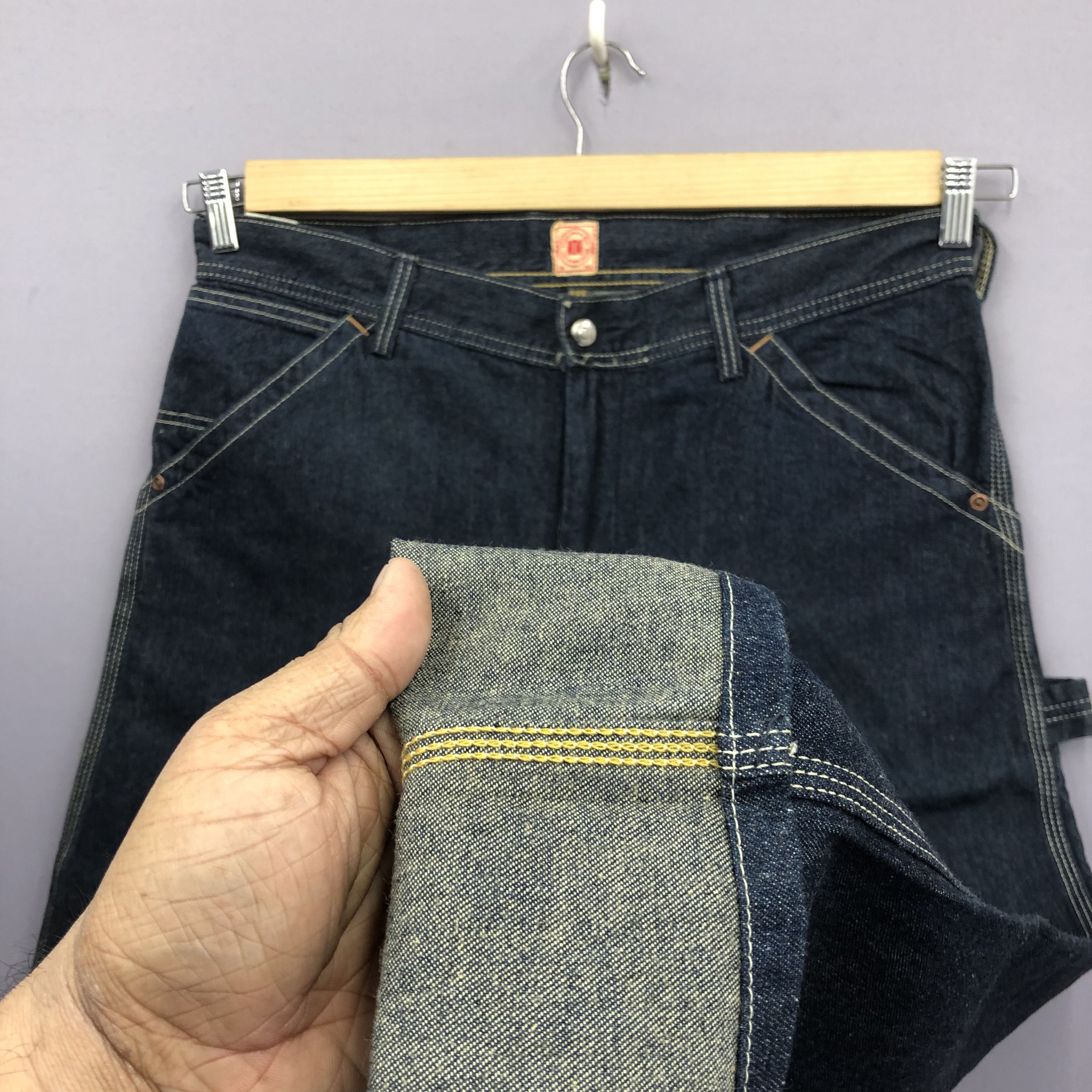 Edwin Crazy 90s Edwin 101 Baggy Carpenter Jean Buckle Skater Denim Size US 36 / EU 52 - 9 Thumbnail