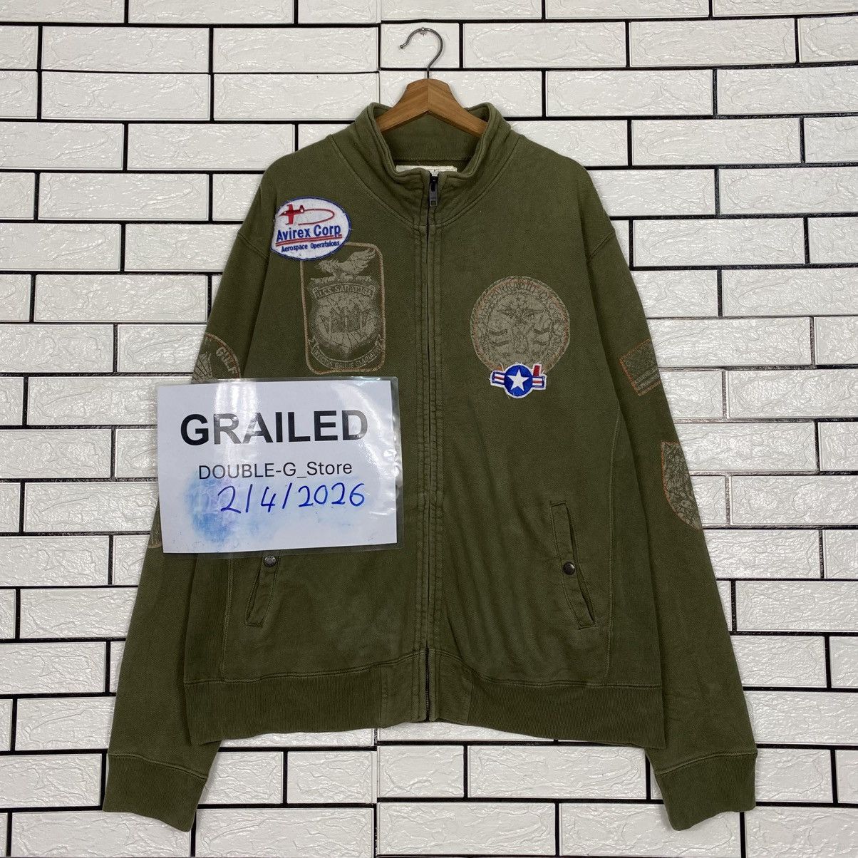Avirex 📌Vintage Bomber Jacket Avirex Full Patches Punk Style Size US XXL / EU 58 / 5 - 1 Thumbnail