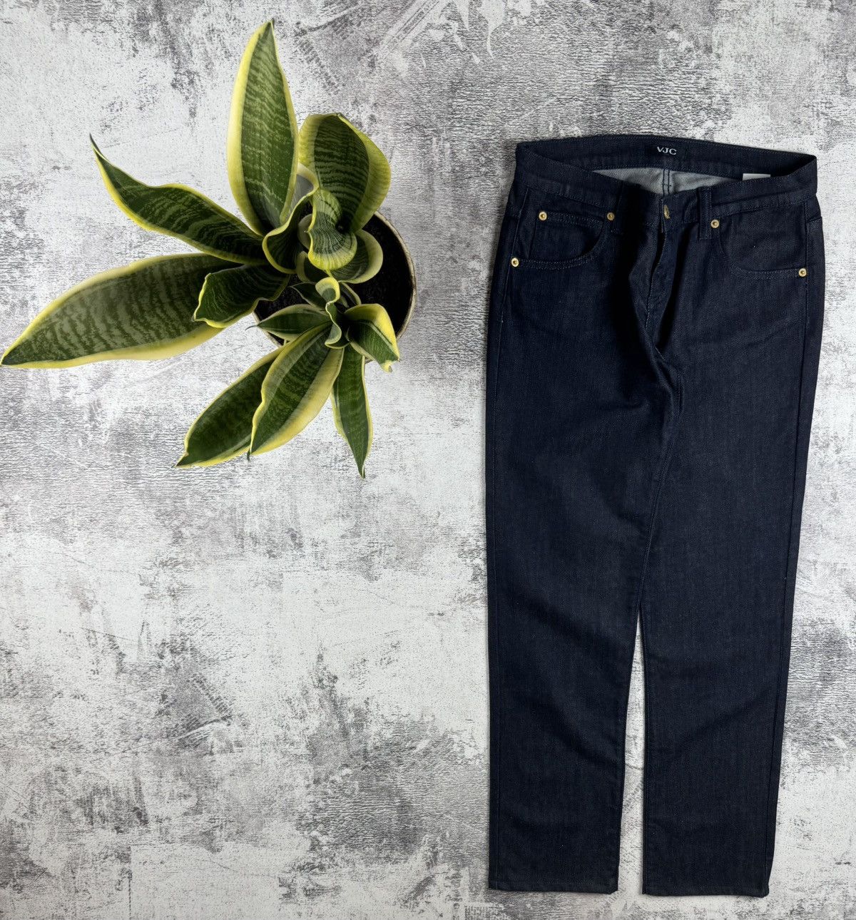 Versace Jeans Couture Versace Couture VJC Y2K Skinny Straight Denim Jeans Trousers Size 30" / US 8 / IT 44 - 9 Thumbnail