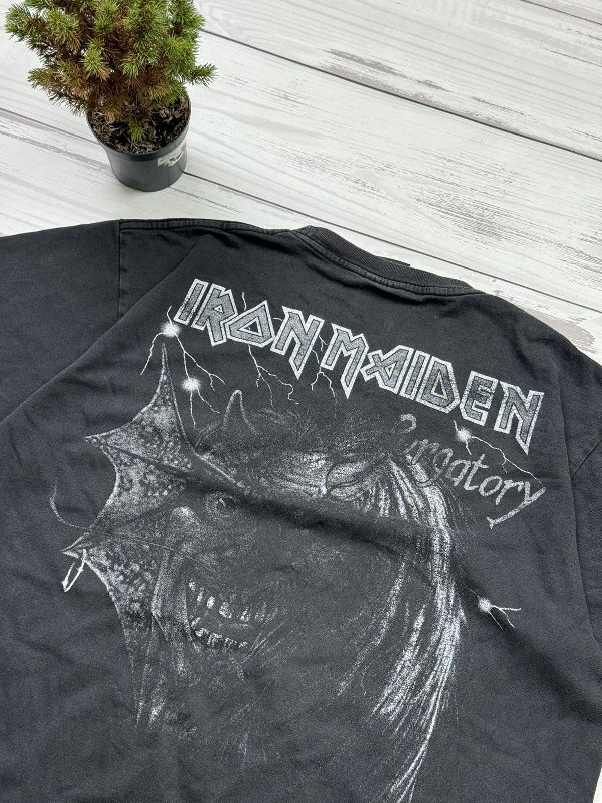 Fruit Of The Loom Vintage Red Rock of the T-Shirts Iron Maiden Purgatory Size US L / EU 52-54 / 3 - 7 Thumbnail