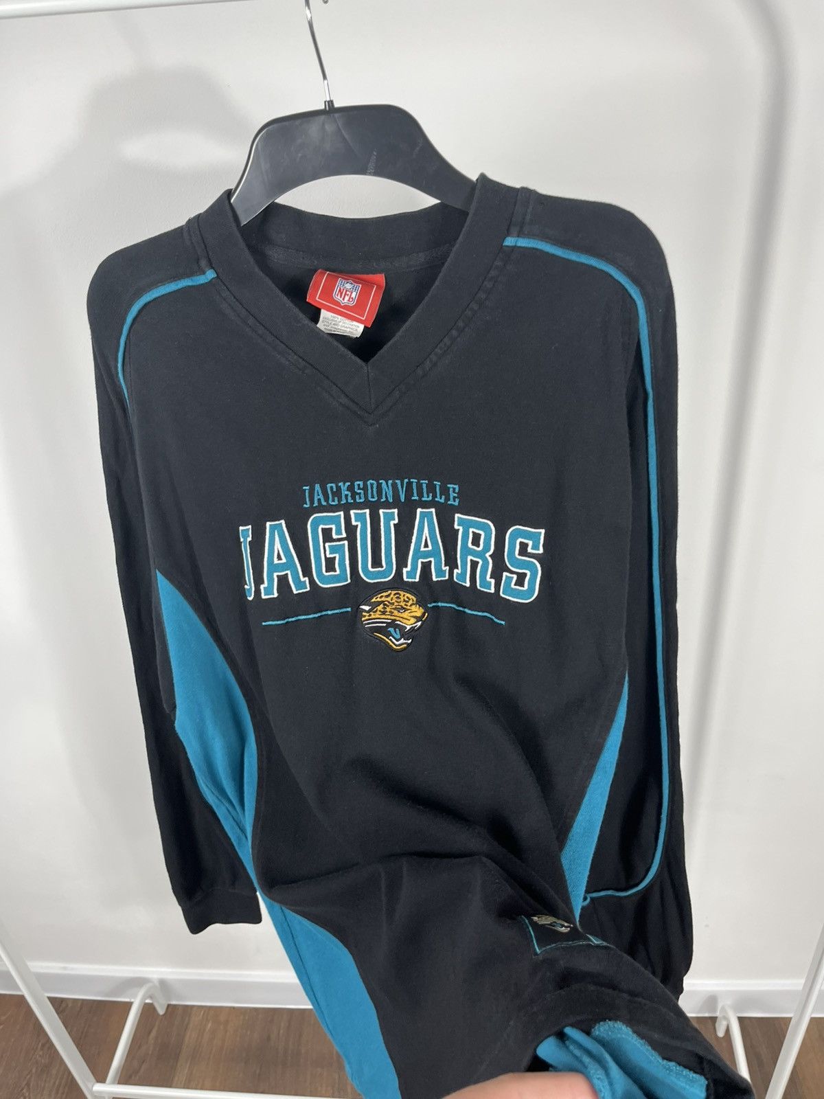 NFL Vintage NFL Jacksonville Jaguars Teal Long Sleeve Shirt Size US M / EU 48-50 / 2 - 8 Thumbnail