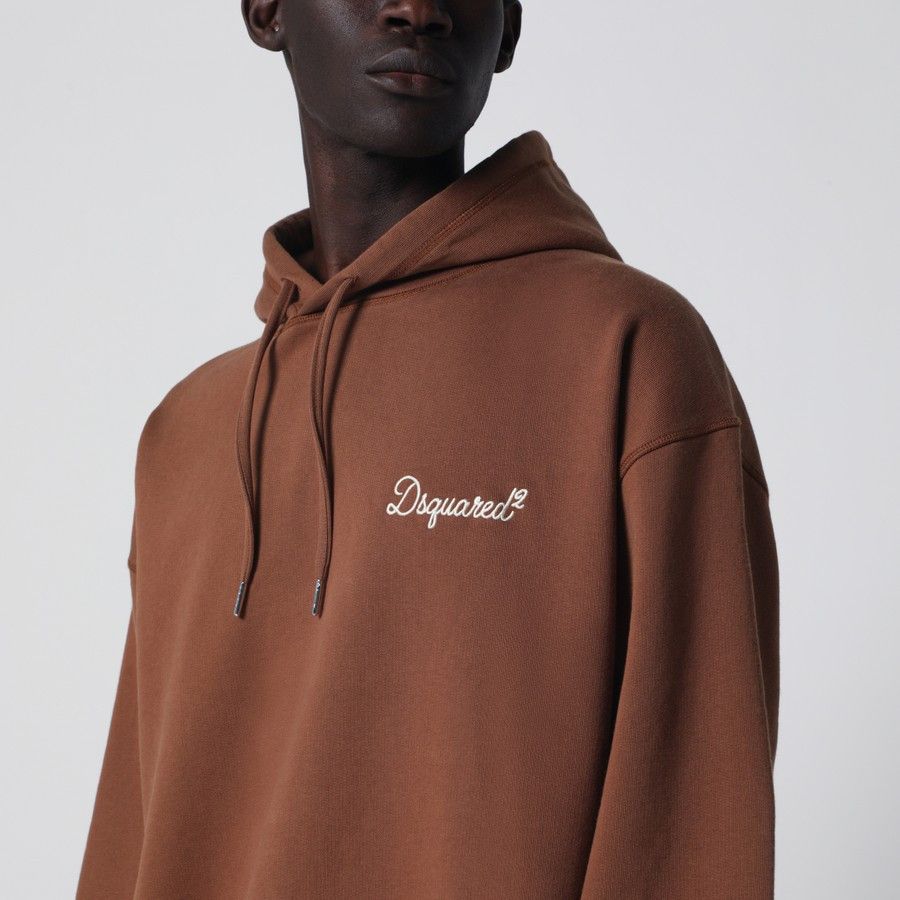 Dsquared2 o1d2blof0226 Logo Sweatshirt Hoodie in Brown Size US M / EU 48-50 / 2 - 4 Thumbnail