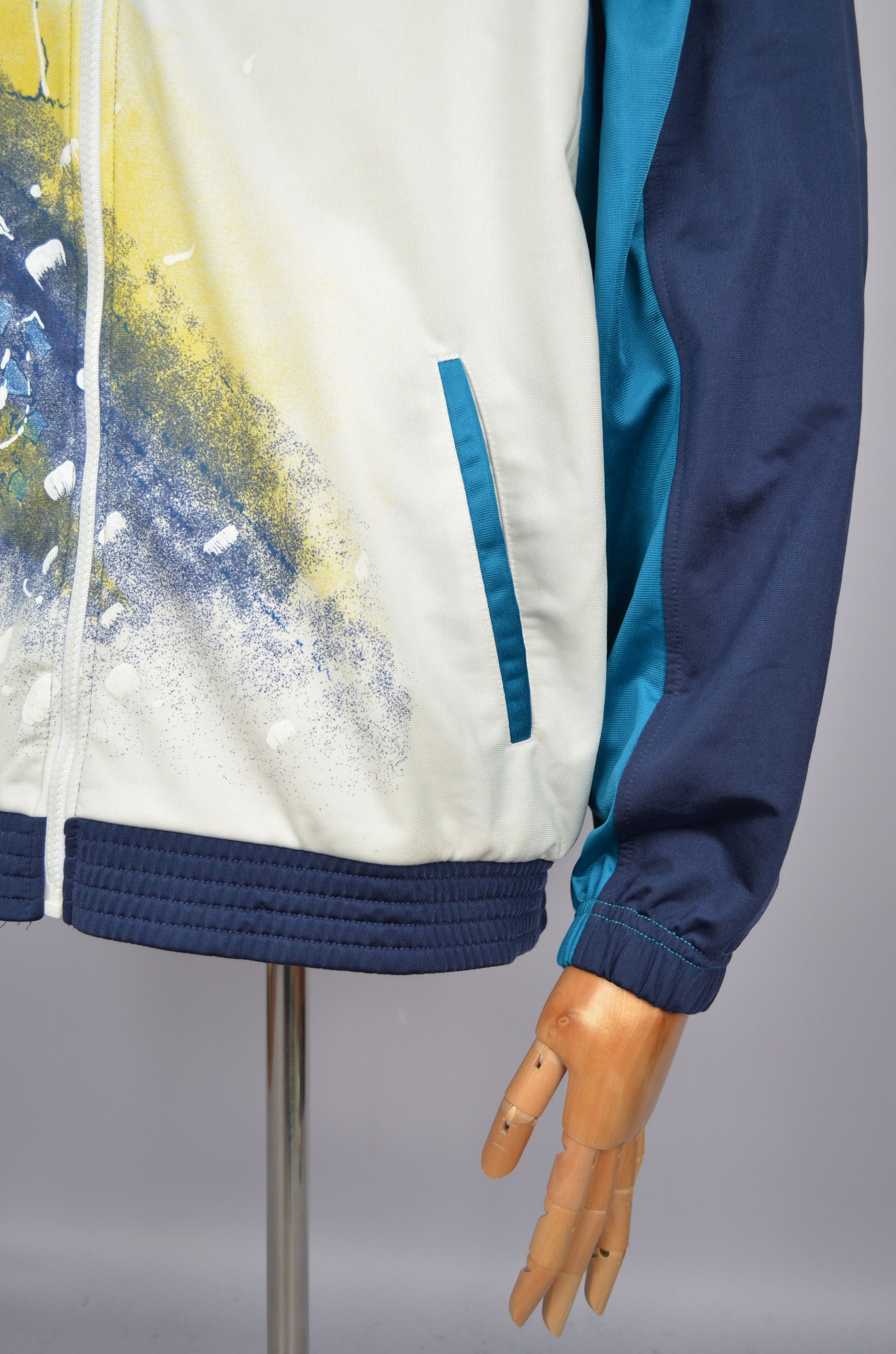 Designer × Sergio Tacchini × Vintage Sergio Tacchini Track Top Jacket Full Zip Size L Vintage 90s Size US L / EU 52-54 / 3 - 7 Thumbnail