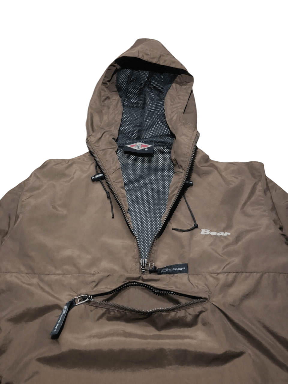 Japanese Brand Archive💥Vintage Bear Half Zipper Anorak Nylon Jacket 2 Tone Size US M / EU 48-50 / 2 - 3 Thumbnail