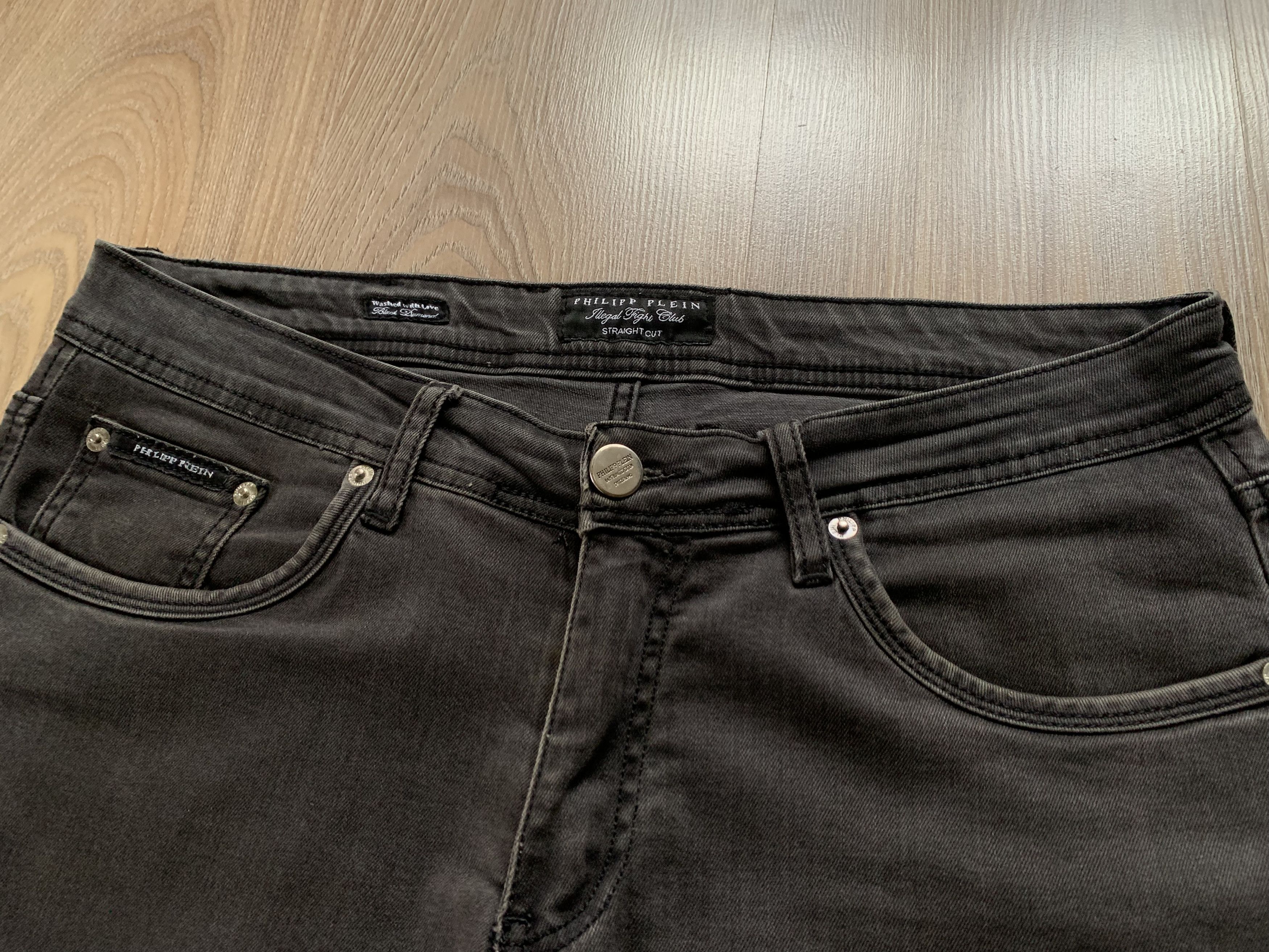 Philipp Plein Vintage Philipp Plein Straight Cut Black Dimond Jeans Size US 34 / EU 50 - 6 Thumbnail