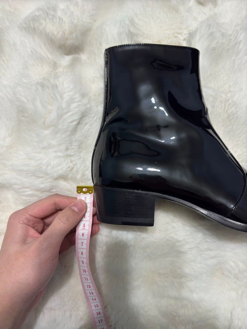 Saint Laurent Paris Saint Laurent Paris Patent Leather Show Men's Boots 2505-Ne Size US 8 / EU 41 - 8 Thumbnail
