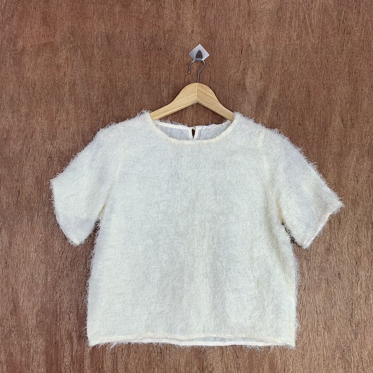 Homespun Knitwear × Vintage Retro Girl Mohair Furr fabric Sweatshirt Size S / US 4 / IT 40 - 3 Thumbnail