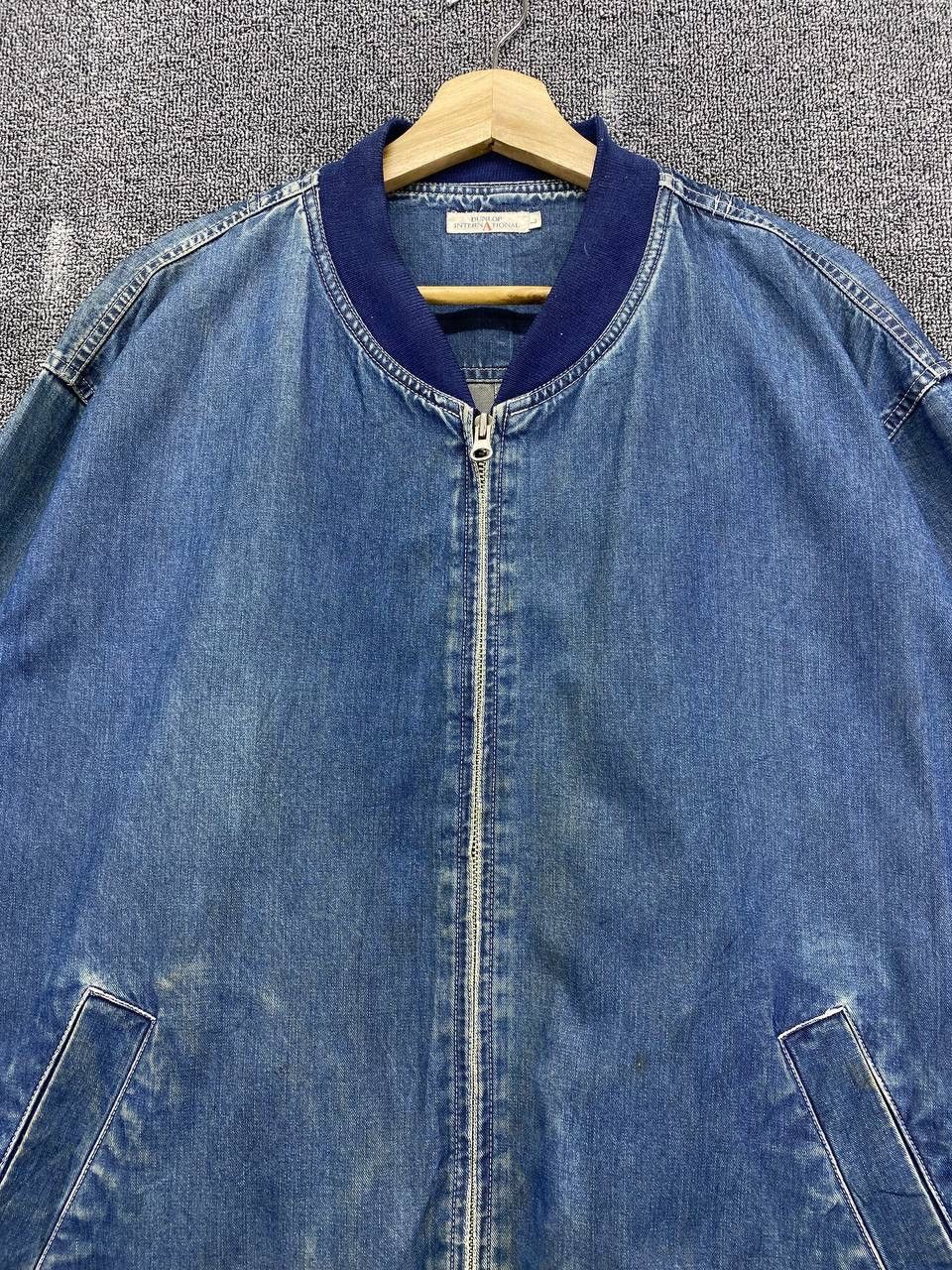Vintage Vintage Dunlop International Denim Jacket Size US L / EU 52-54 / 3 - 7 Thumbnail