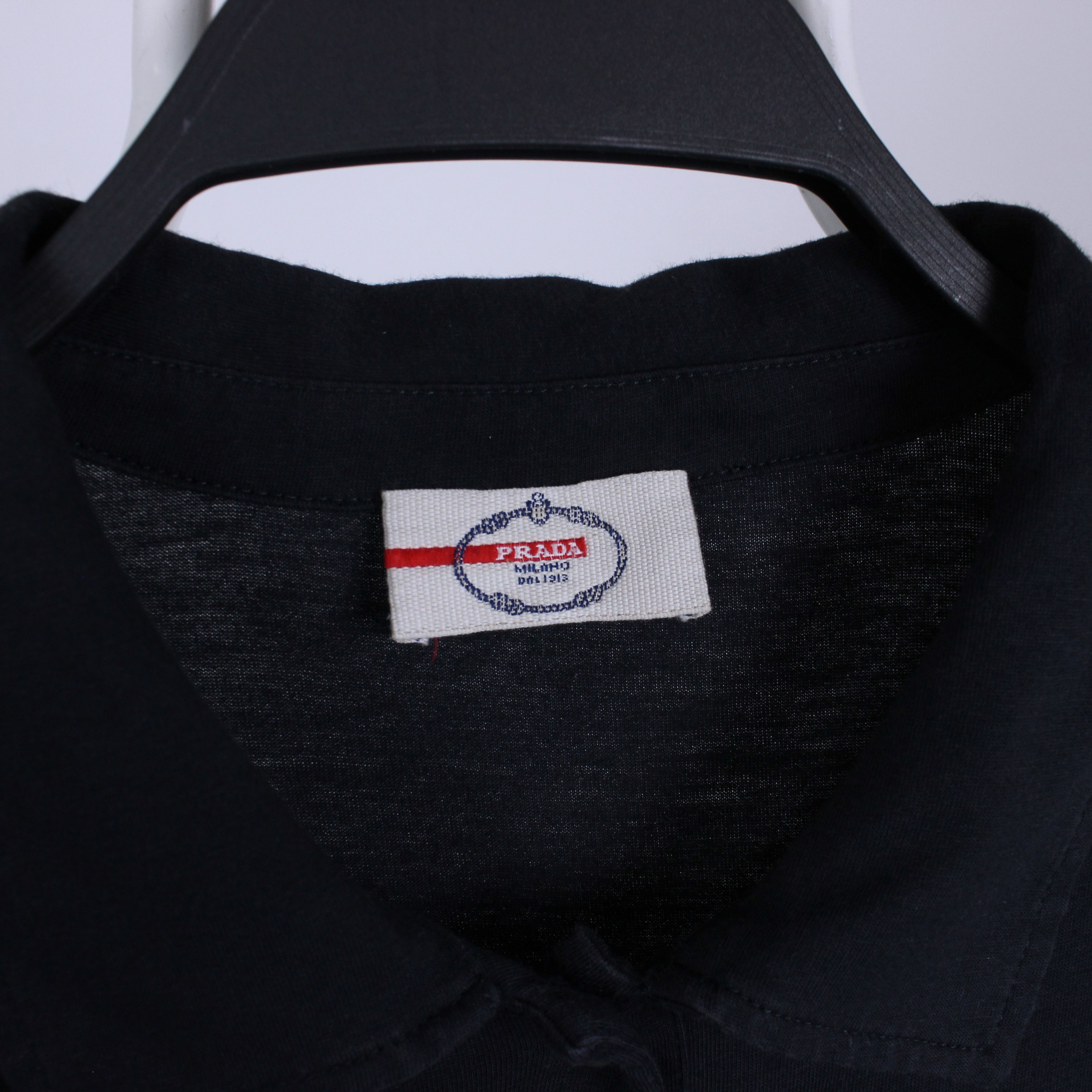 Prada Prada polo shirt women vintage black gray red logo L XL Size XL / US 12-14 / IT 48-50 - 3 Thumbnail