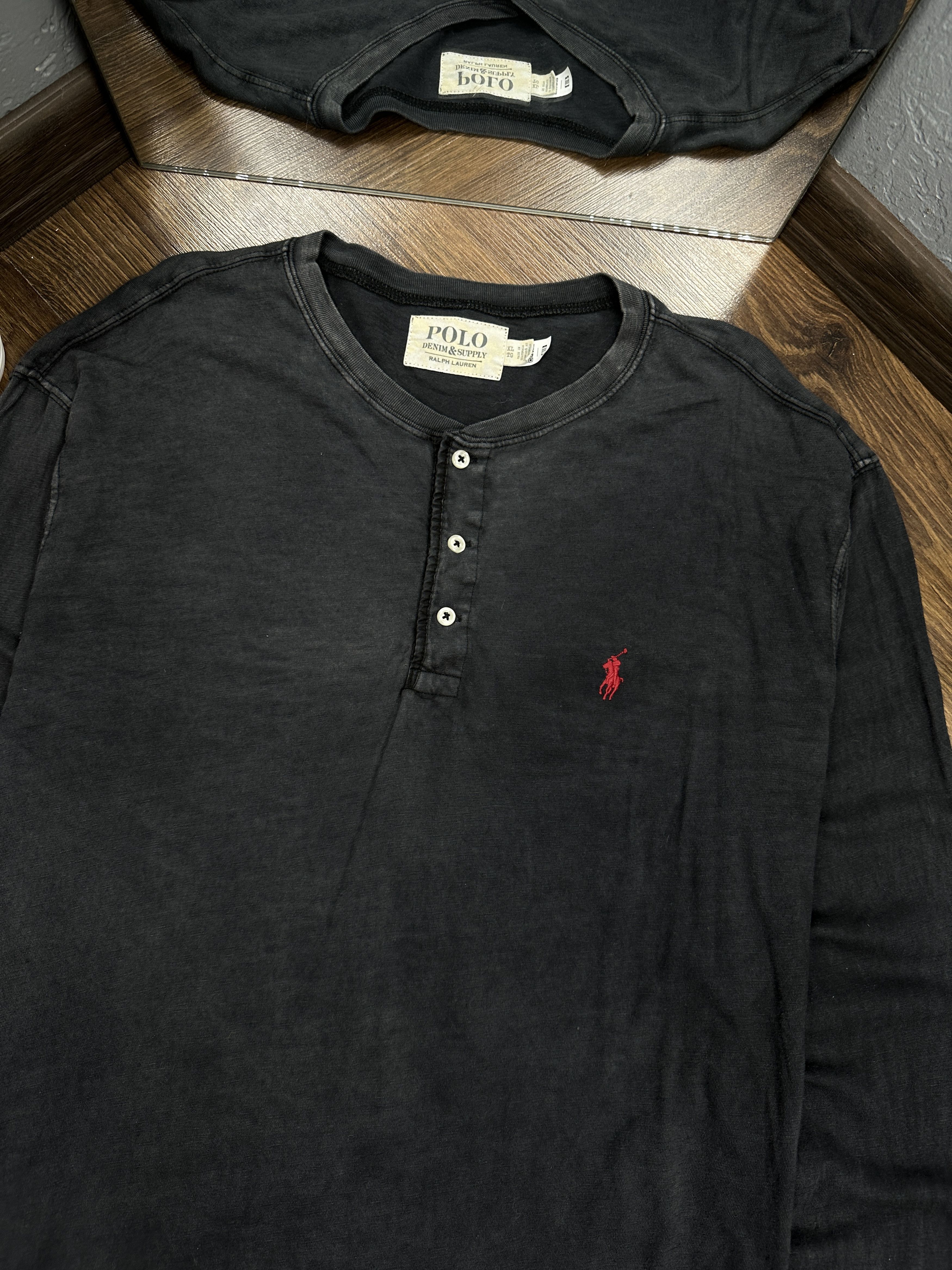Denim & Supply Ralph Lauren × Polo Ralph Lauren Denim And Supply Ralph Lauren Vintage Long Sleeve T-Shirt Size US XL / EU 56 / 4 - 2 Thumbnail