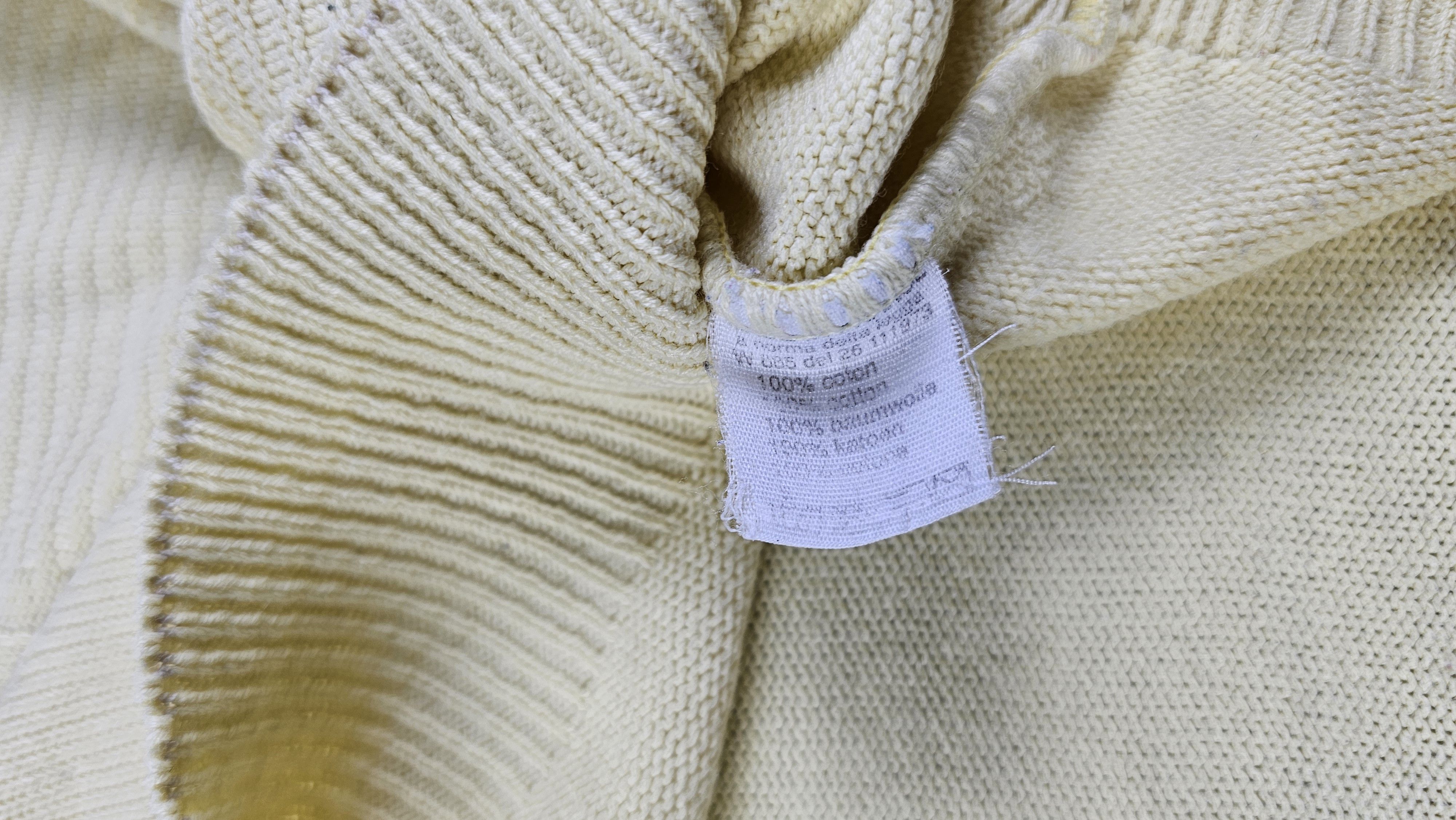 Lacoste Chemise Lacoste Vintage 90s Cream Knit Sweater France XL Size US XL / EU 56 / 4 - 6 Thumbnail