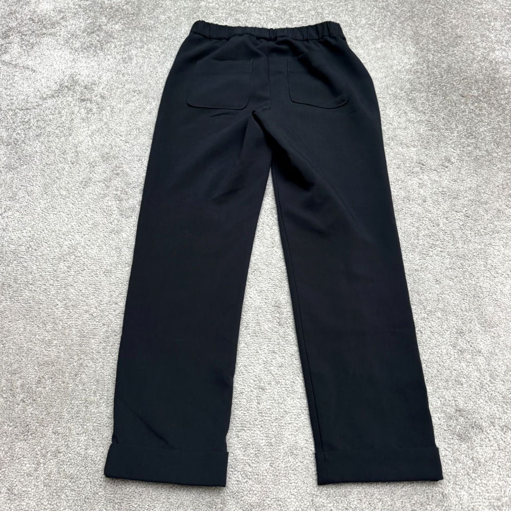 Anthropologie Anthropologie Maeve High Rise Trouser Dress Pants Womens 4 Black Cuffed Classic Size 27" / US 4 / IT 40 - 2 Thumbnail