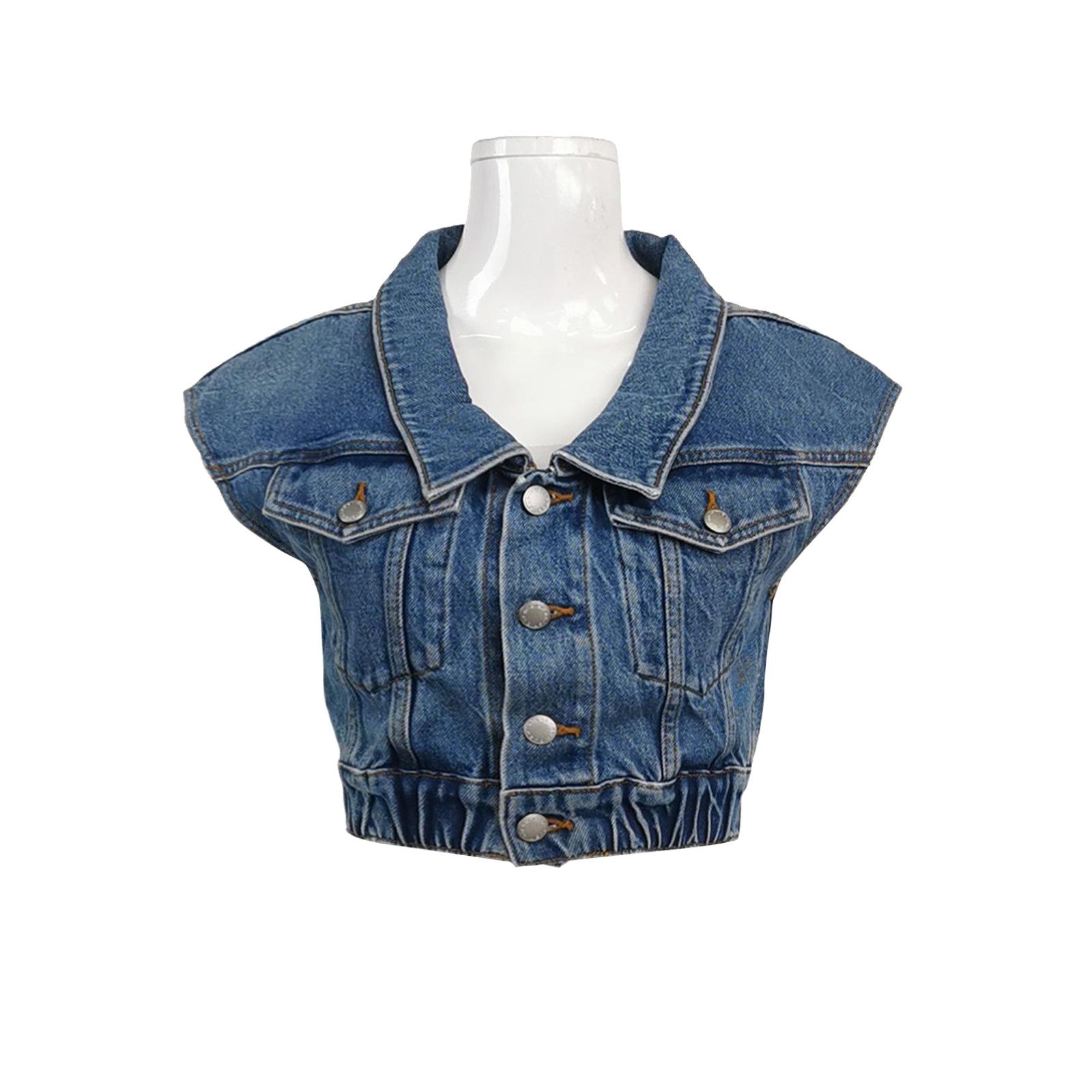Alexander Wang Alexander Wang Denim Vest Size XXS Size XXS / US 00 / IT 34 - 1 Thumbnail