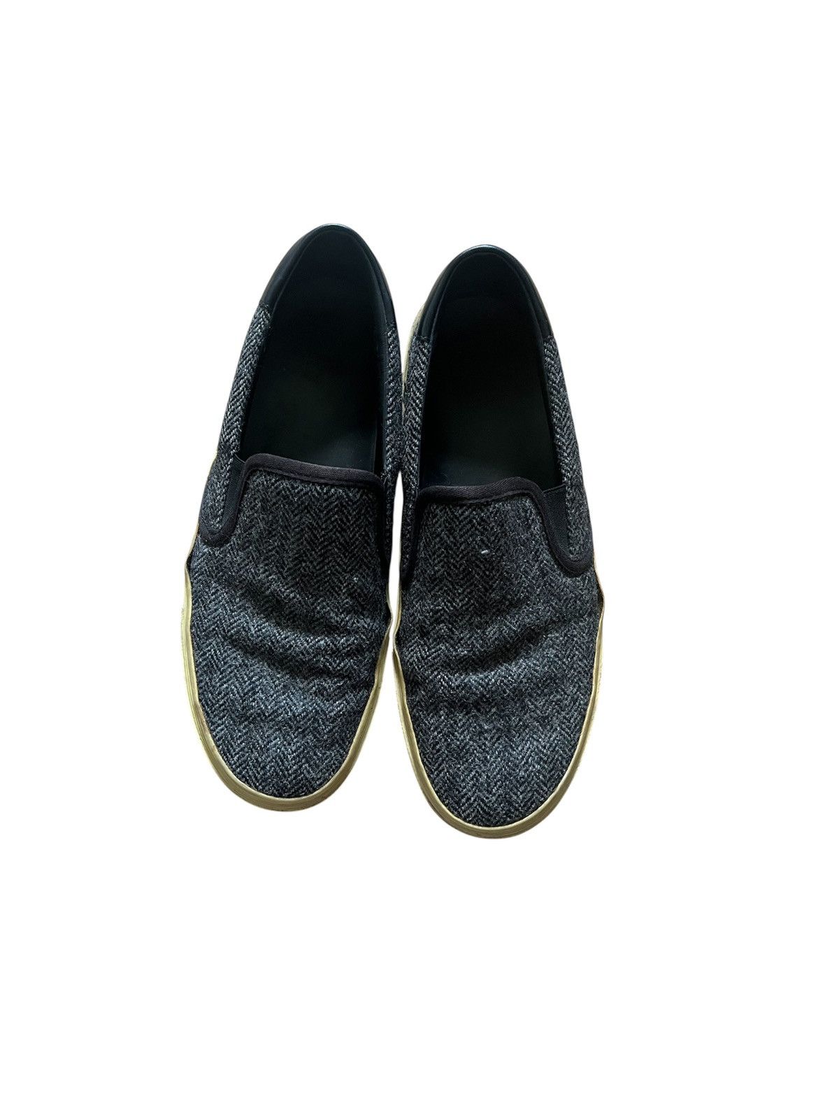 Hedi Slimane Saint Laurent x Hedi Silmane slip on canvas shoes Size US 8 / EU 41 - 1 Thumbnail