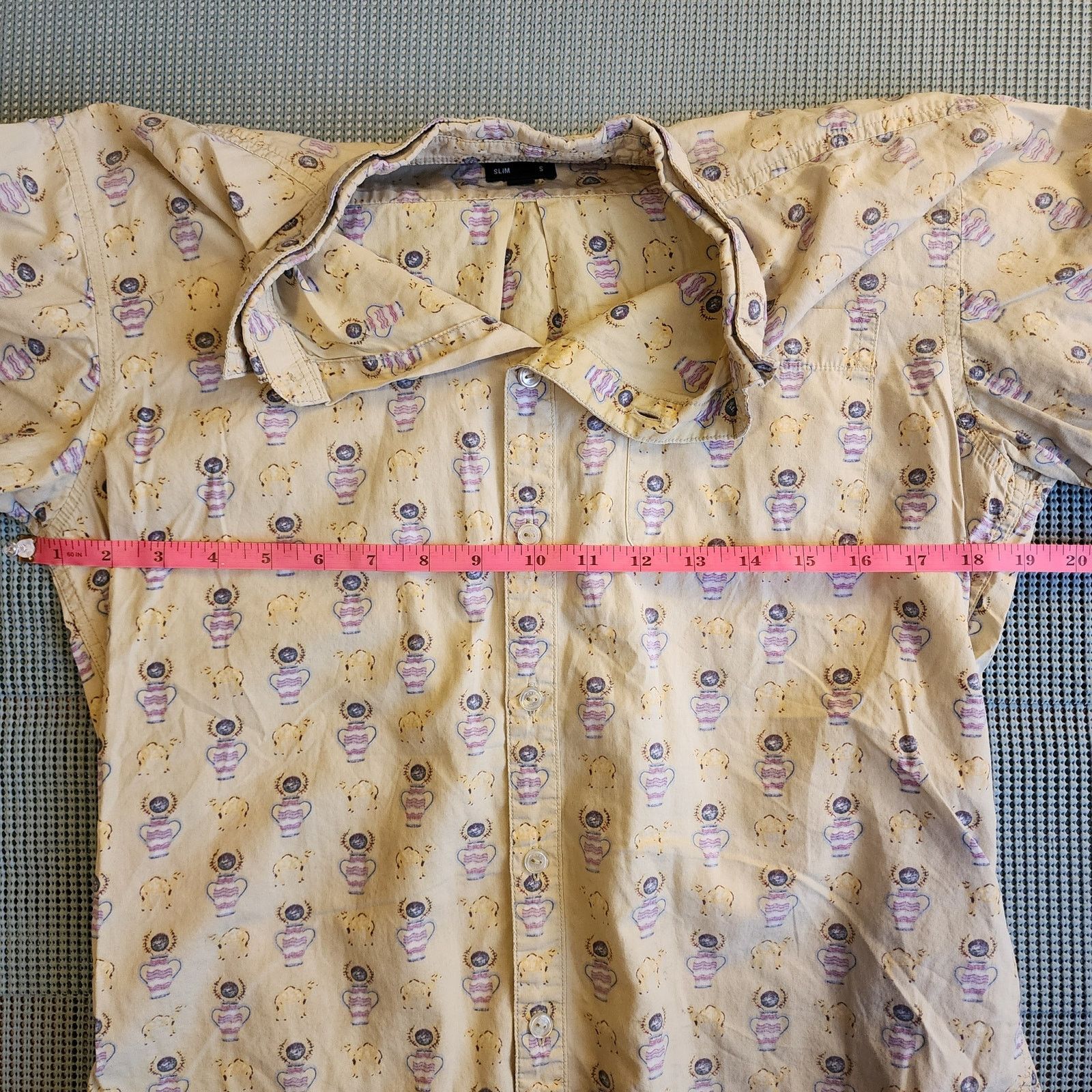 RVCA RVCA Slim Men's S Yellow Shirt | Artist Network Program Size US S / EU 44-46 / 1 - 7 Thumbnail