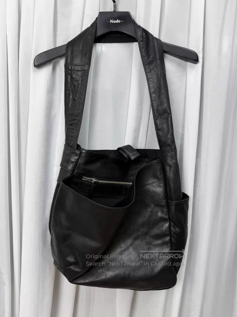 Yohji Yamamoto Yohji Yamamoto deconstructed leather shoulder bag| Size ONE SIZE - 1 Thumbnail