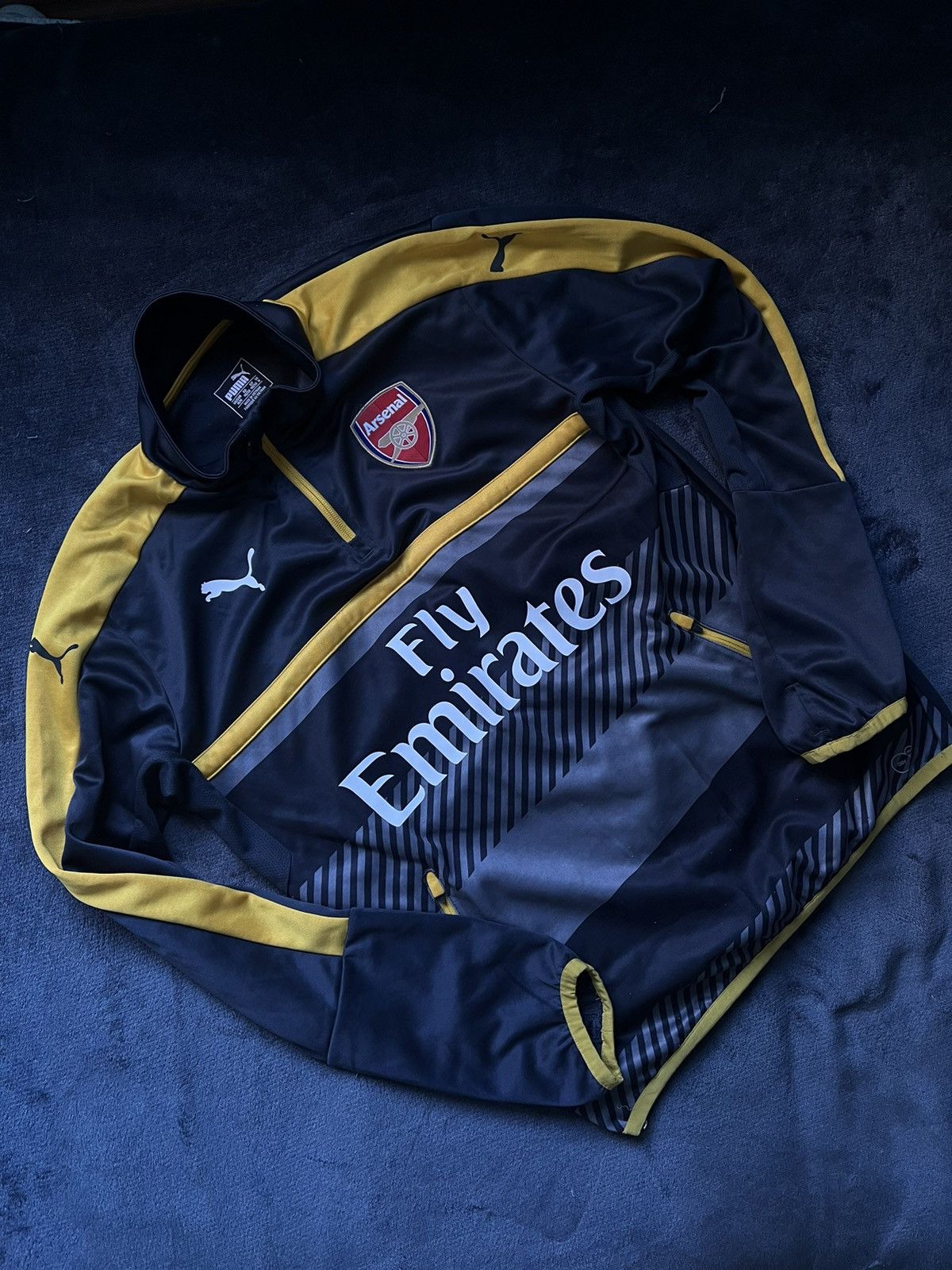 Puma × Vintage 2016-17 Arsenal training Sweatshirt Track Jacket Size US M / EU 48-50 / 2 - 1 Thumbnail