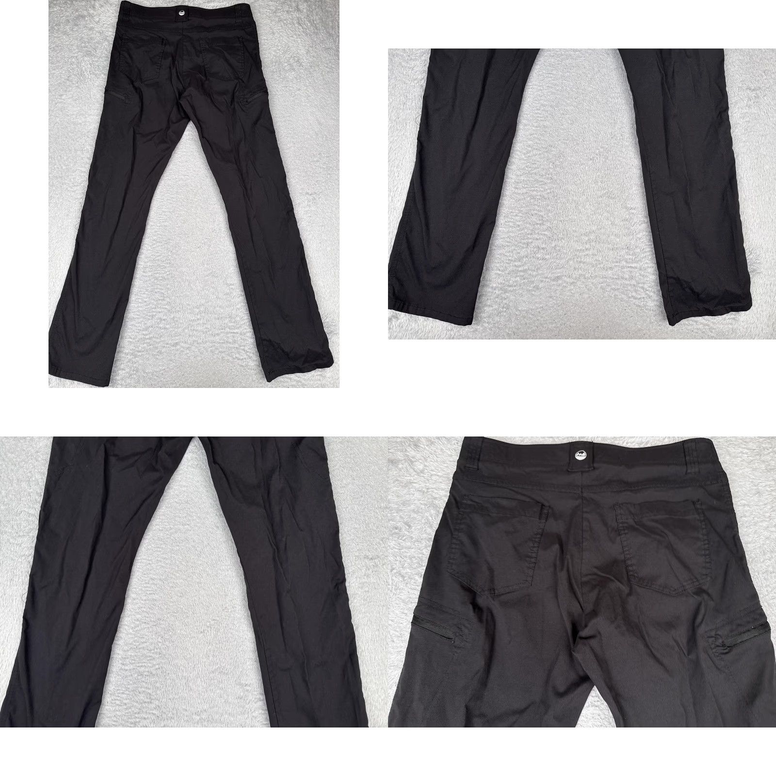 Wrangler Wrangler Mens Pants 32x33 Black Outdoor Hiking Zip Pocket Straight Leg Stretch Size US 32 / EU 48 - 9 Thumbnail