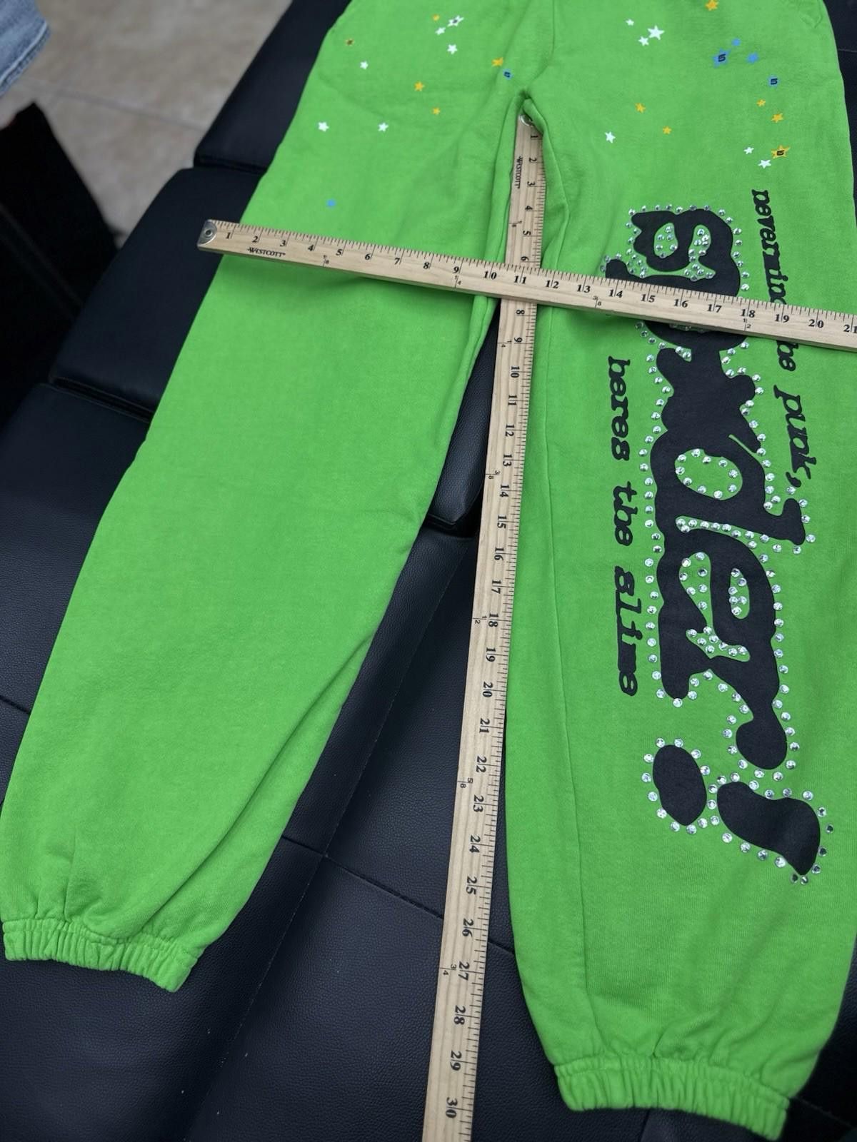 Other Size S Sp5der Worldwide Slime Green Sweats Young Thug Spider Size US 30 / EU 46 - 7 Thumbnail
