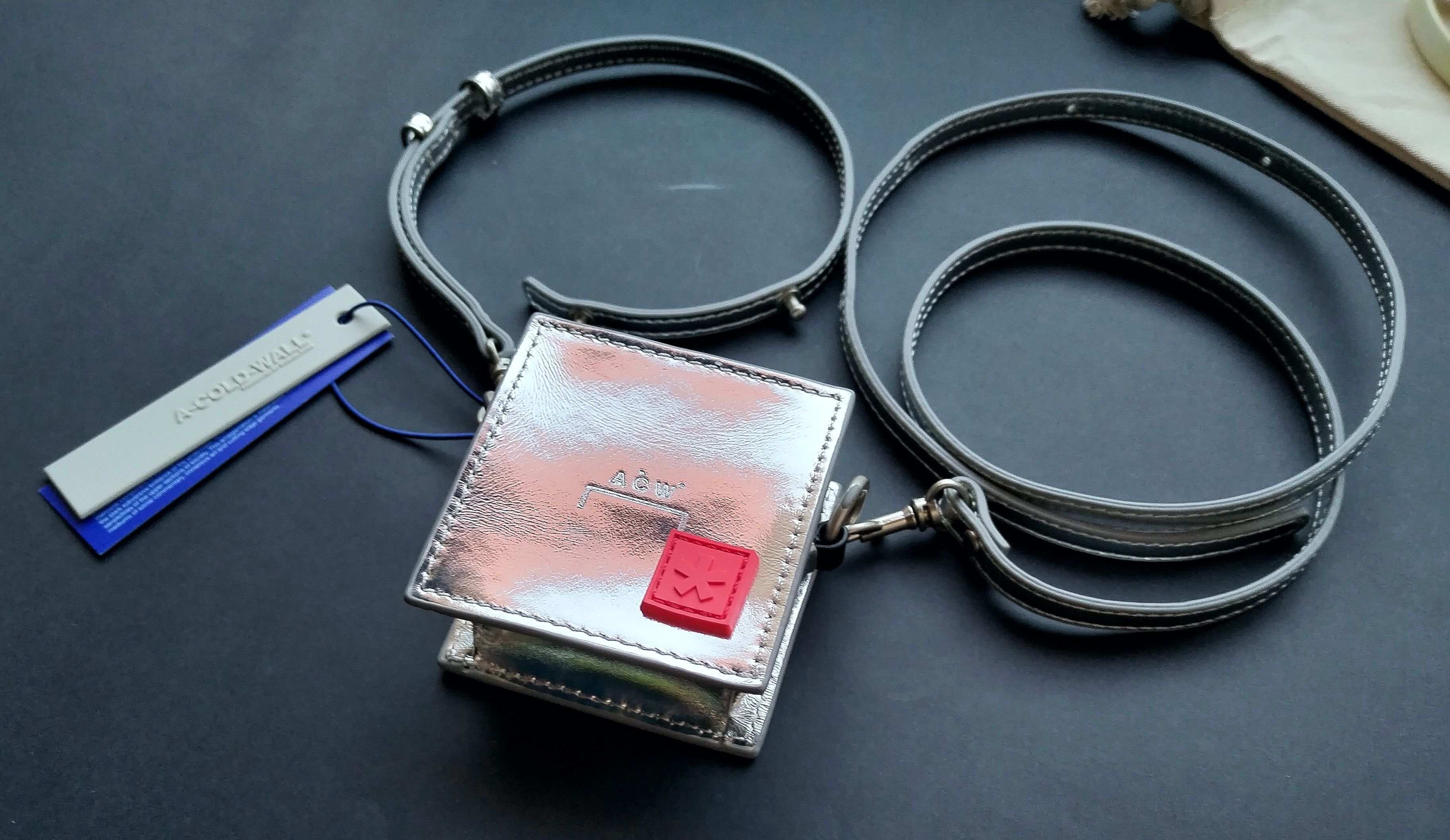 A-COLD-WALL* Silver square coin pouch Size ONE SIZE - 12 Thumbnail