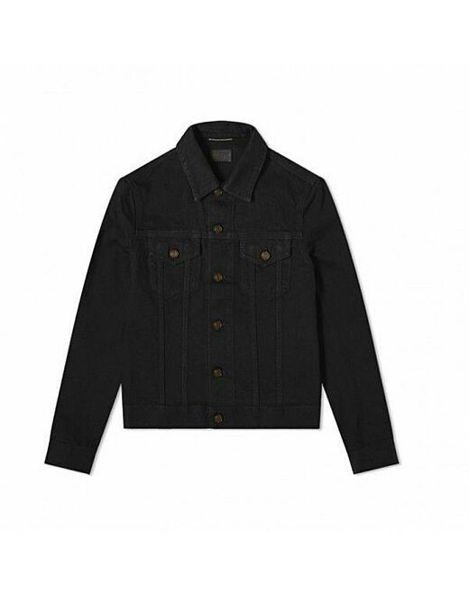 Saint Laurent Paris o1la1rc1a1225 597085 Fitted Denim Jacket in Black Size US M / EU 48-50 / 2 - 1 Thumbnail