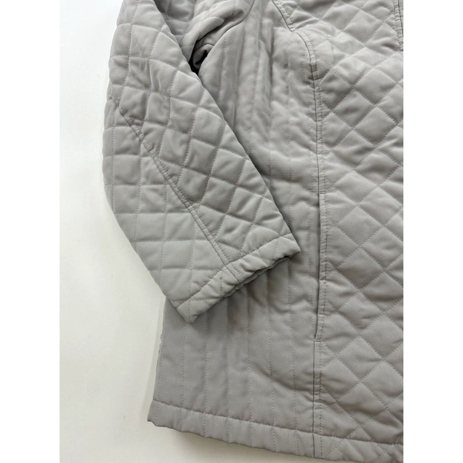 Vintage VINTAGE Braetan Jacket Womens Plus Size 1X Gray Quilted Hooded Full Zip Pockets Basic Jacket Mens Women? Size XL / US 12-14 / IT 48-50 - 3 Thumbnail